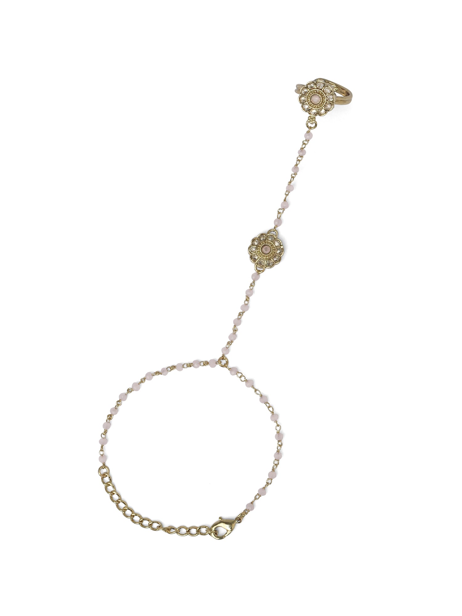 Phool Hand Chain in Light Pink