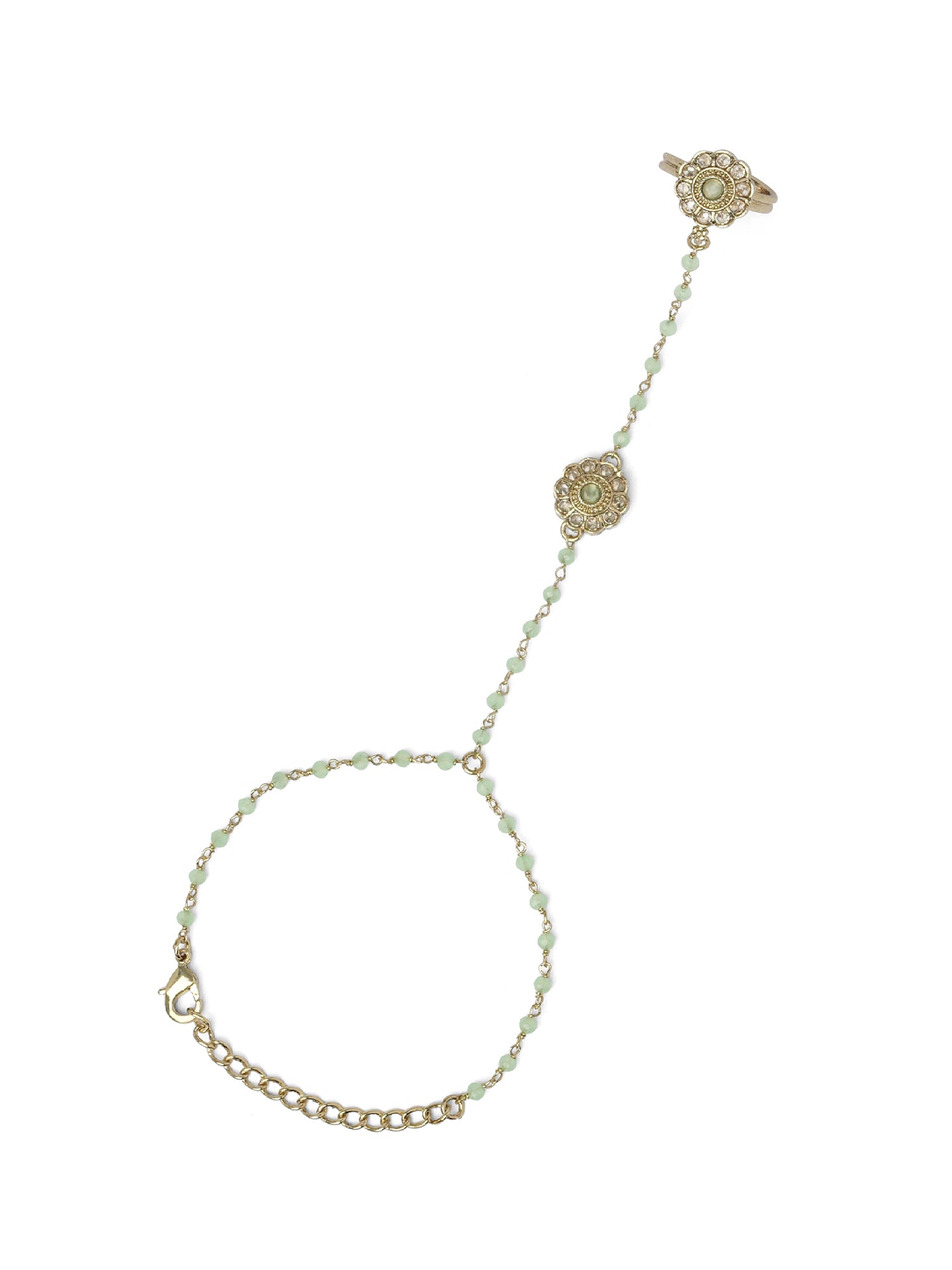 Phool Hand Chain in Mint