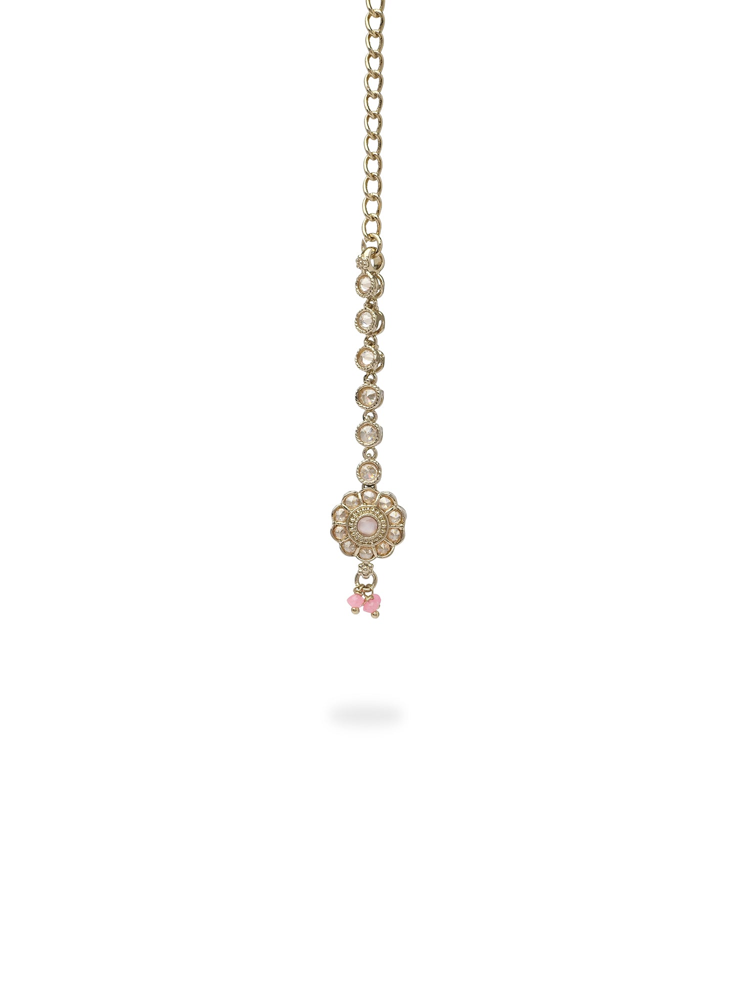 Phool Necklace Set in Light Pink