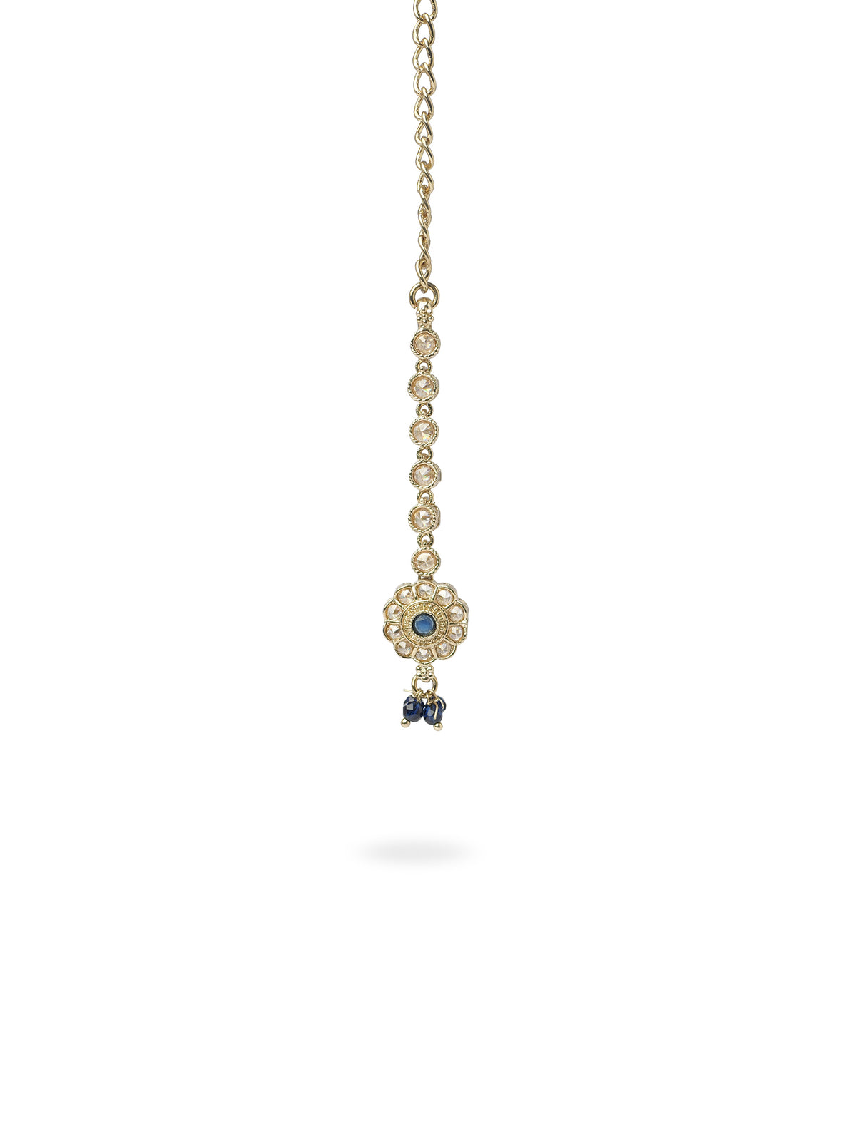 Phool Simple Necklace Set in Blue