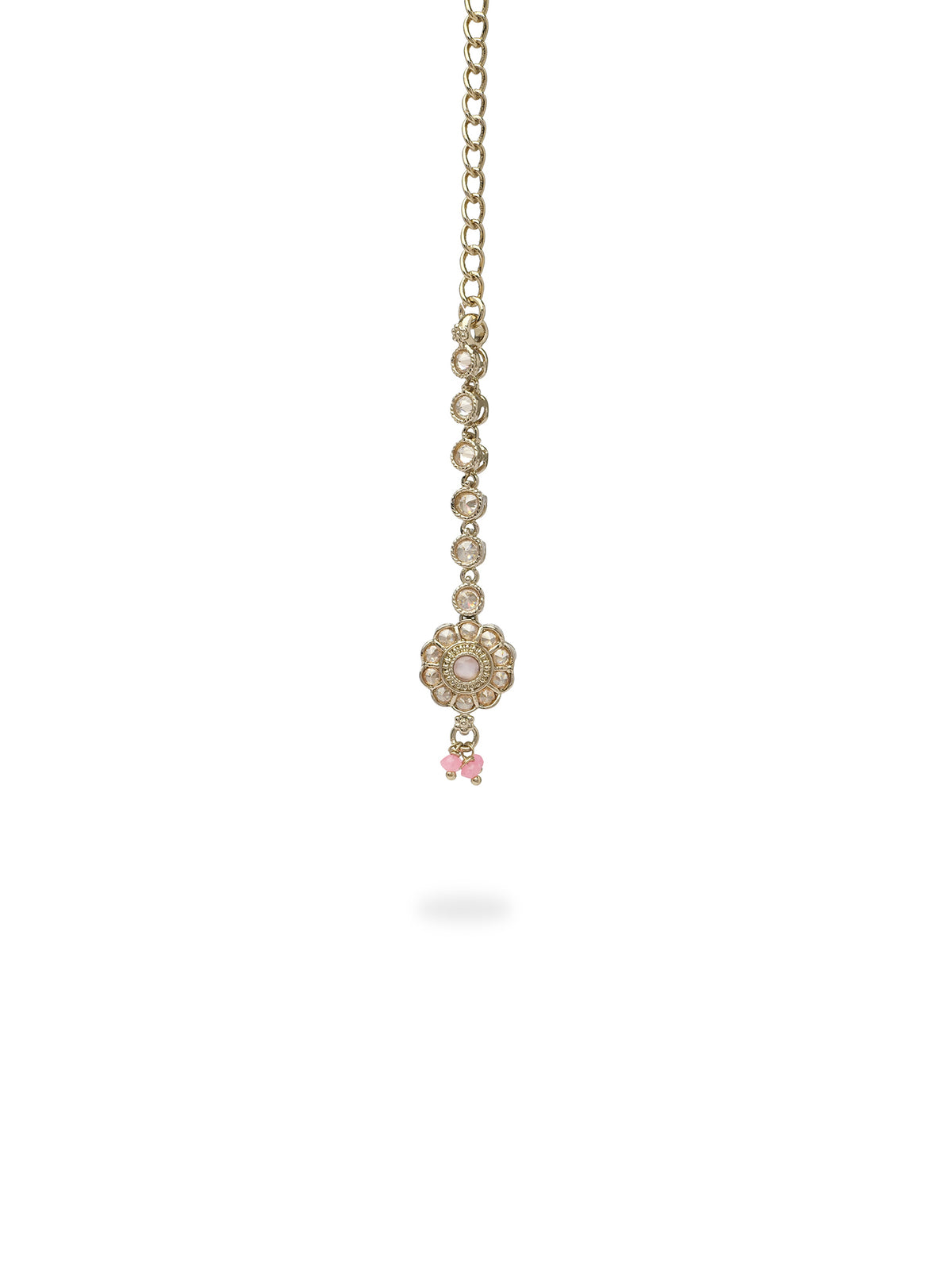 Phool Simple Necklace Set in Light Pink