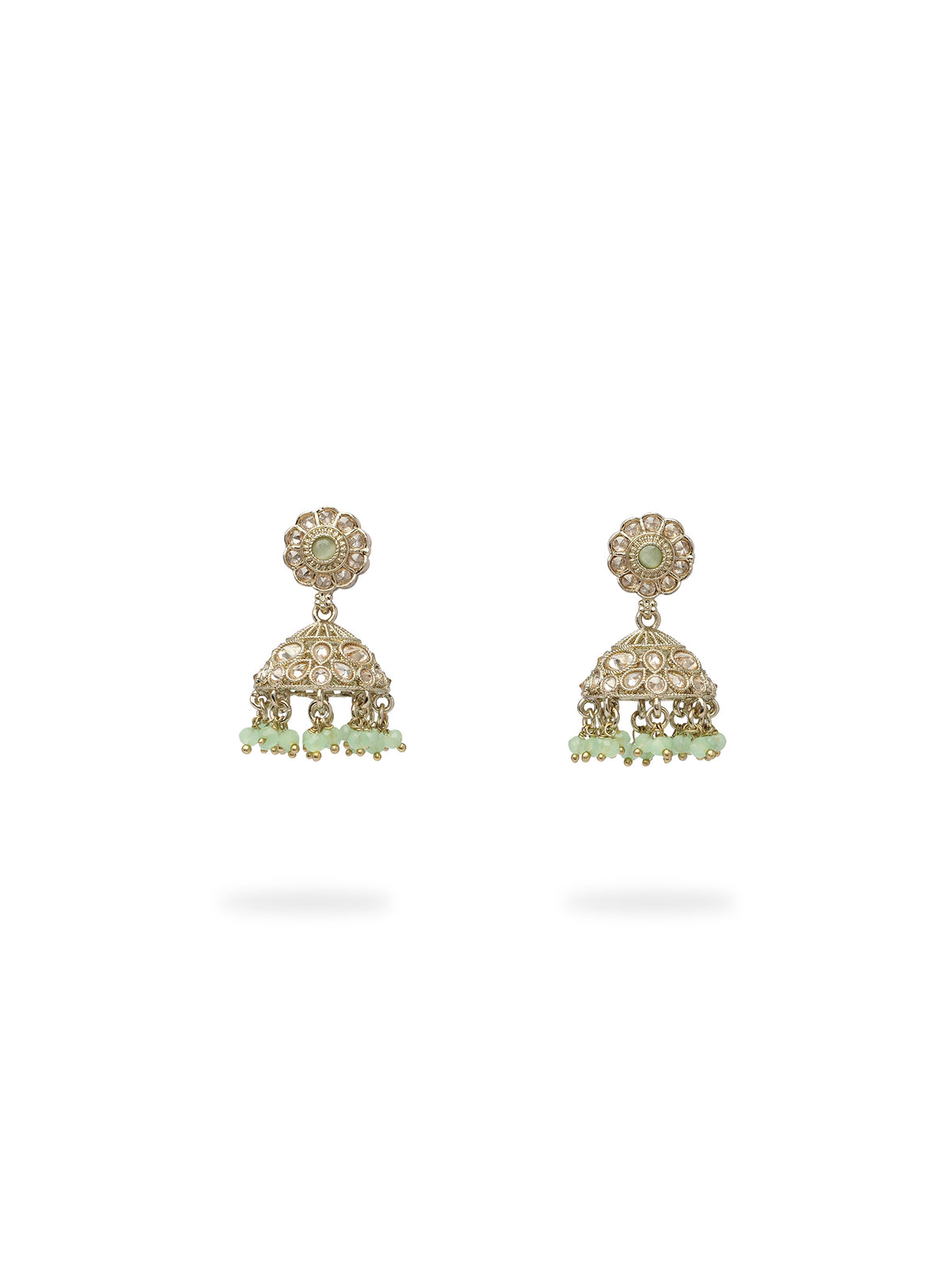 Phool Simple Necklace Set in Mint