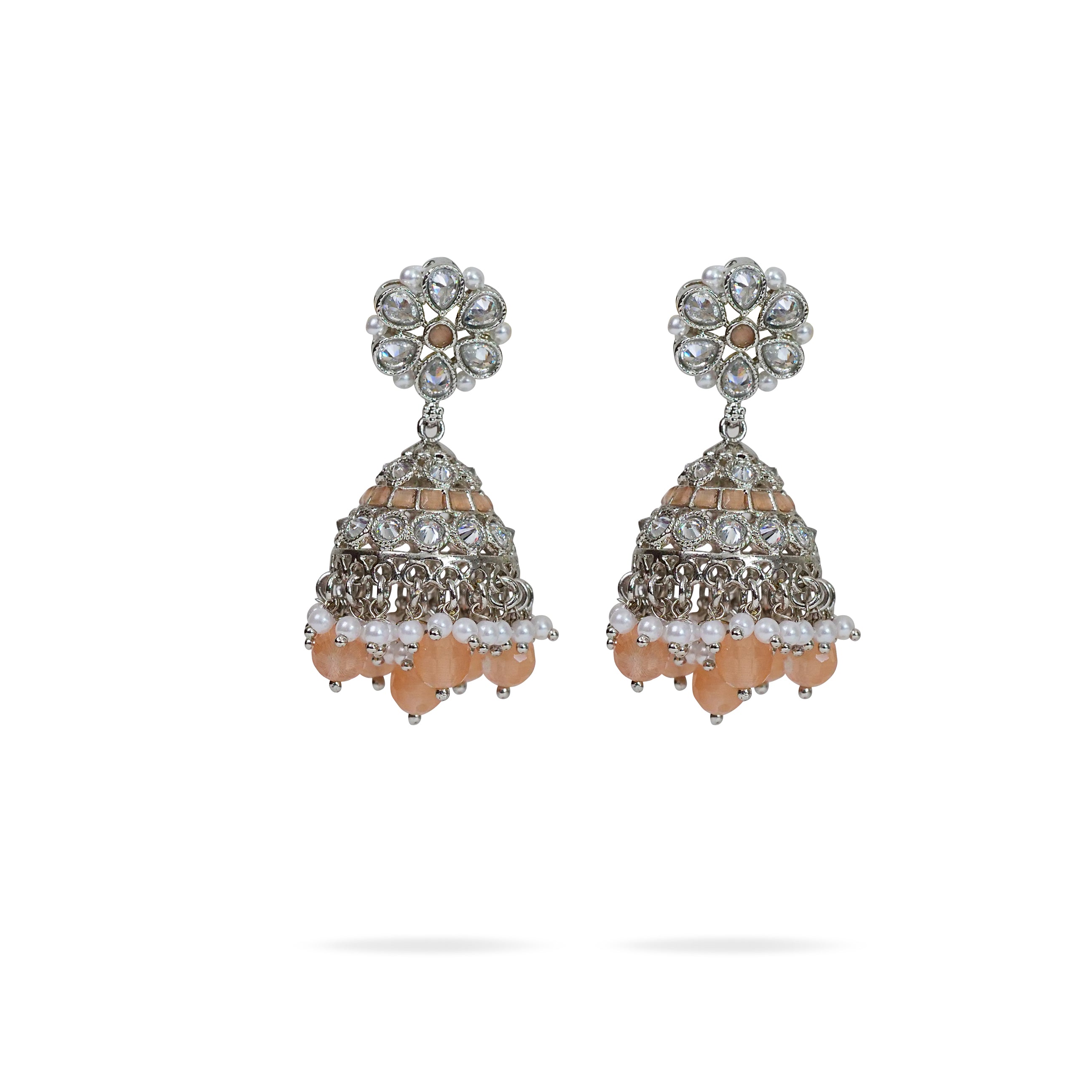 Gorgeous Full Ruby Stone Gold Umbrella Jhumka Earring Shop Online ER3577