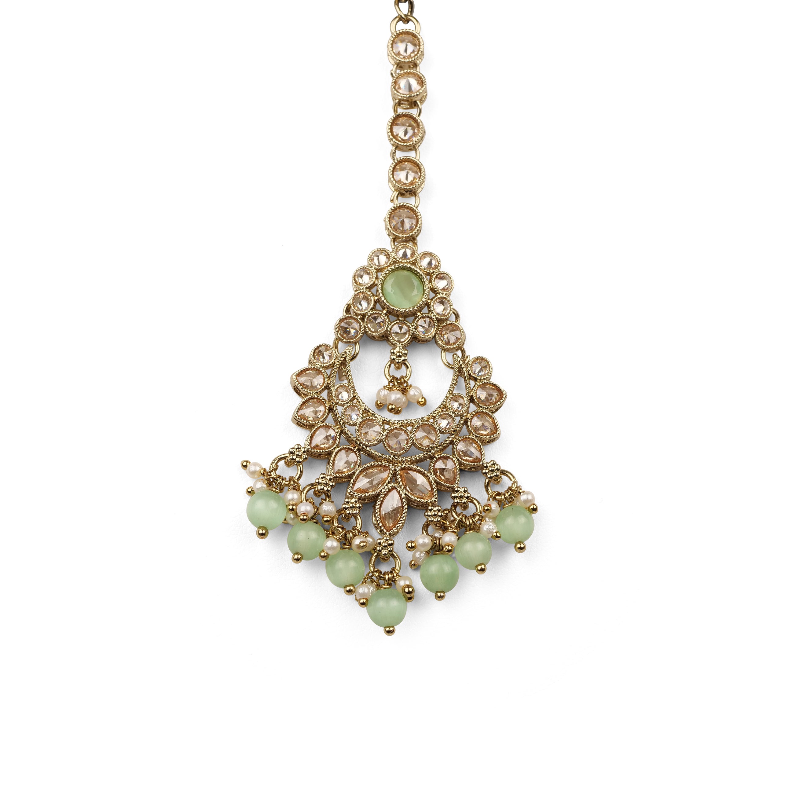 Arana Necklace Set in Mint