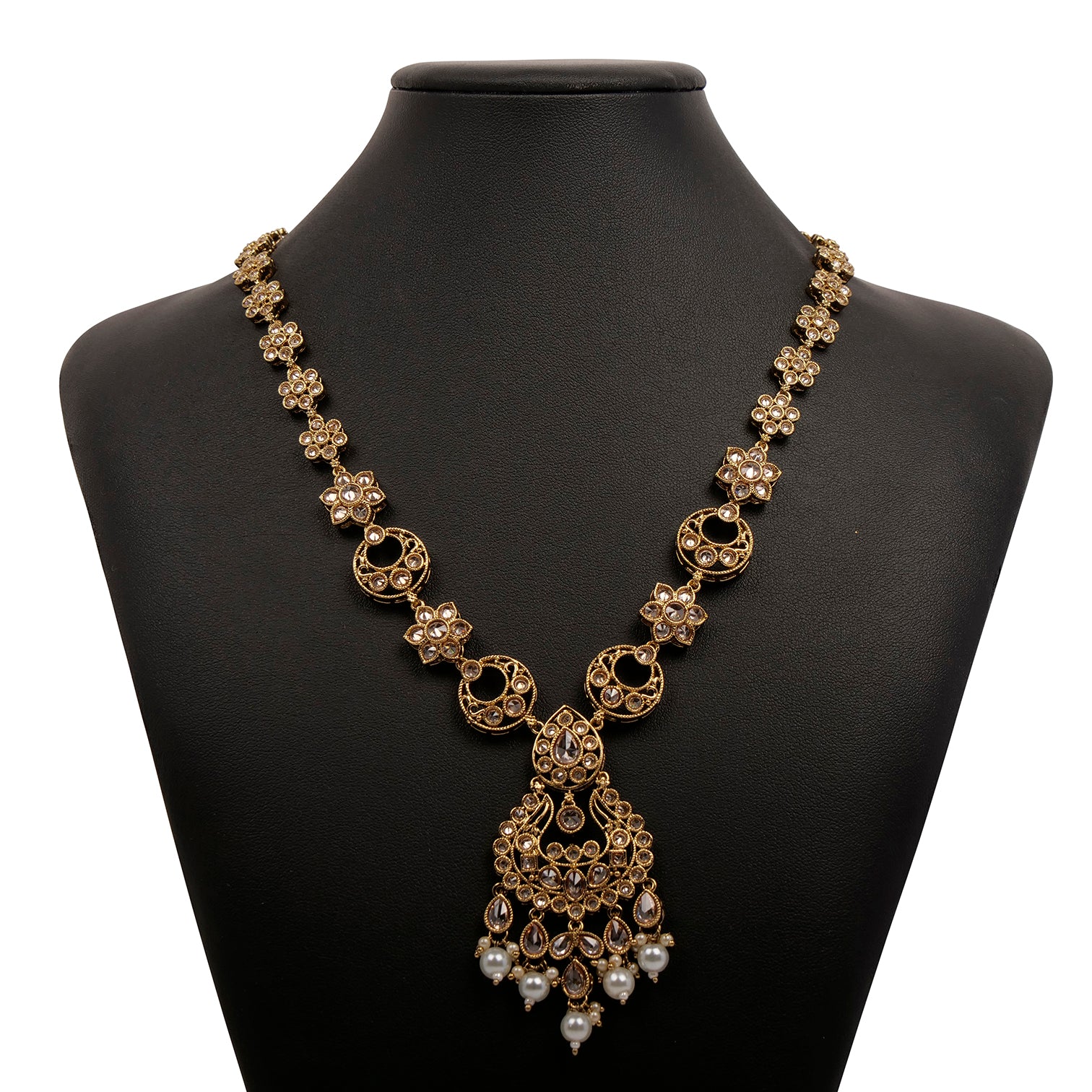 Anara Long Necklace in Pearl 