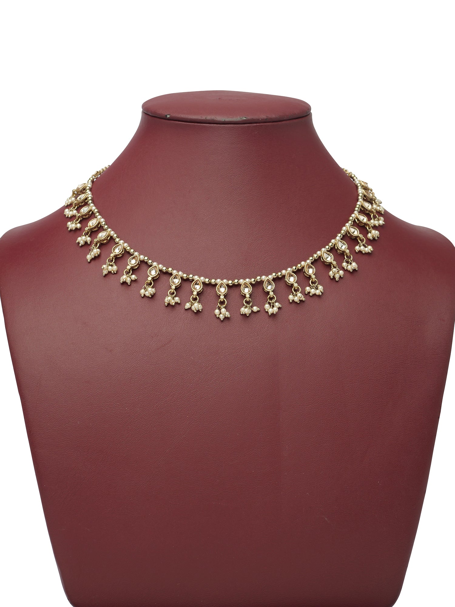 Rabia Pearl Necklace in Chamapgne