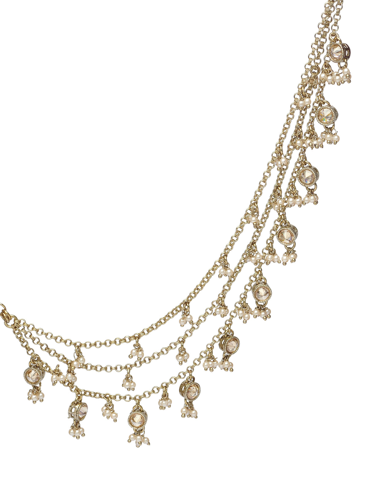 Radha Ear Chains in Champagne