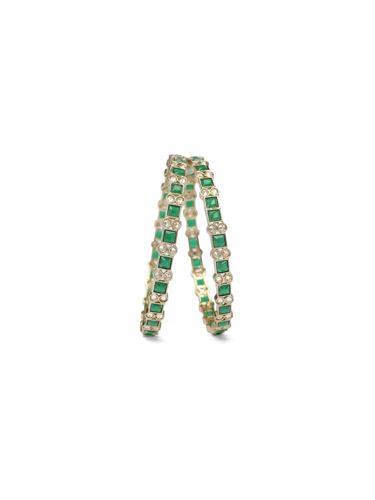 Rajeena Kada Bangles in Green