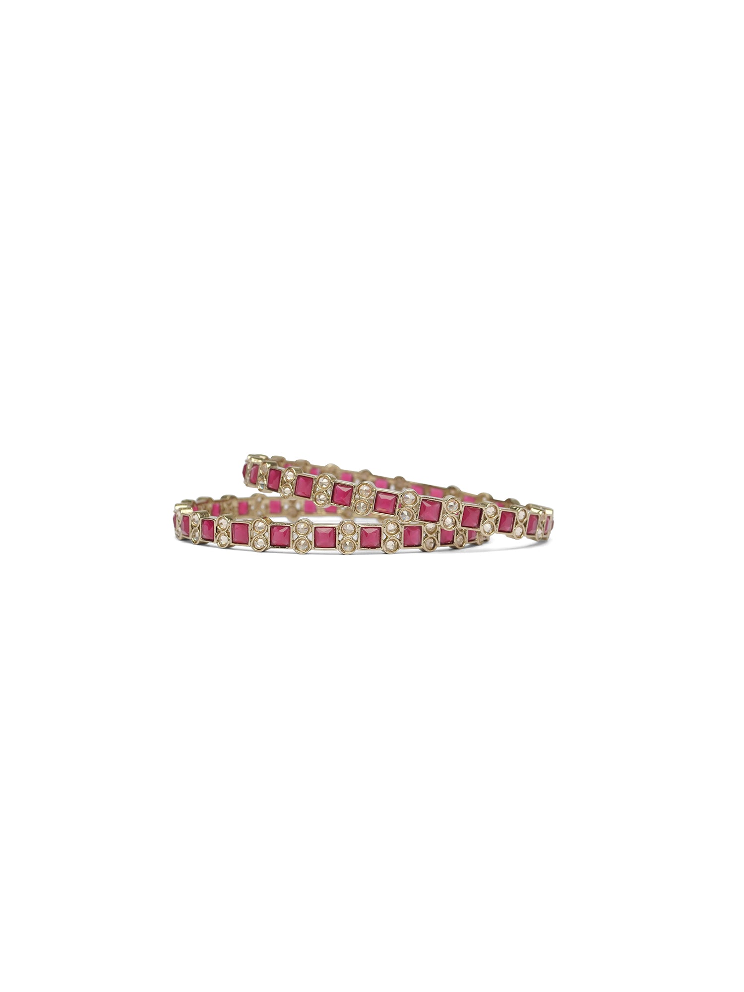 Rajeena Kada Bangles in Ruby