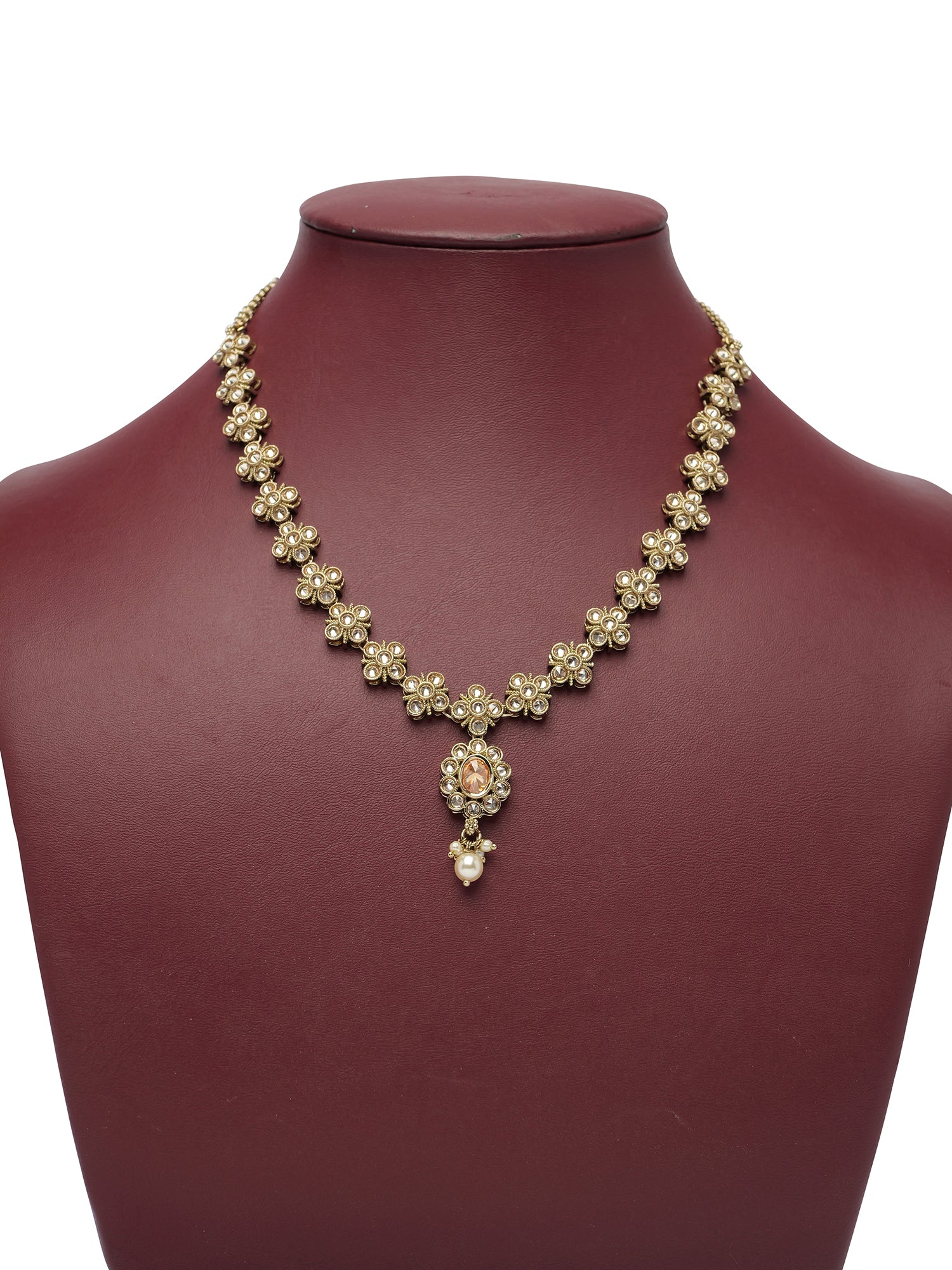 Rashi Necklace Set in Champagne