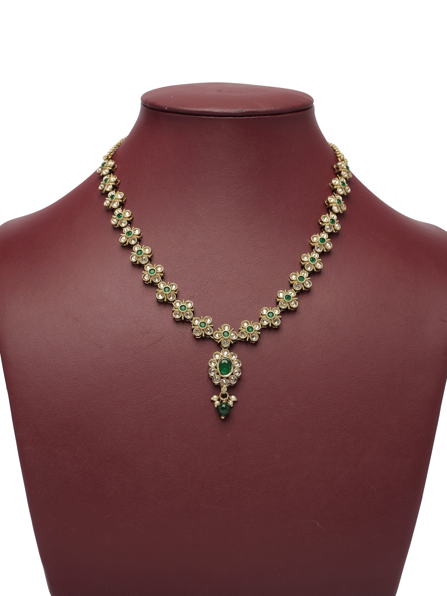 Rashi Necklace Set in Green