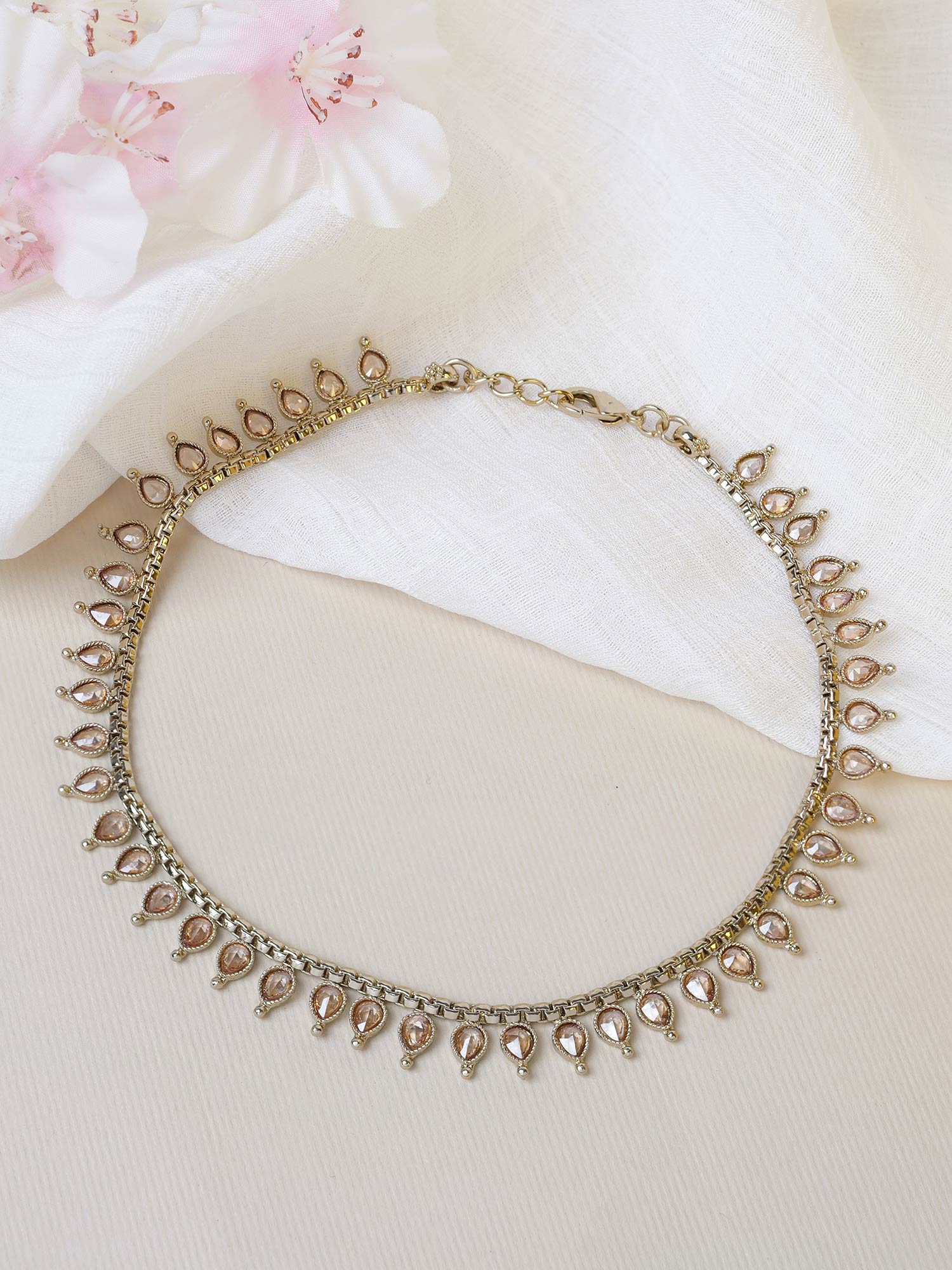 Rayna Anklet in Champagne