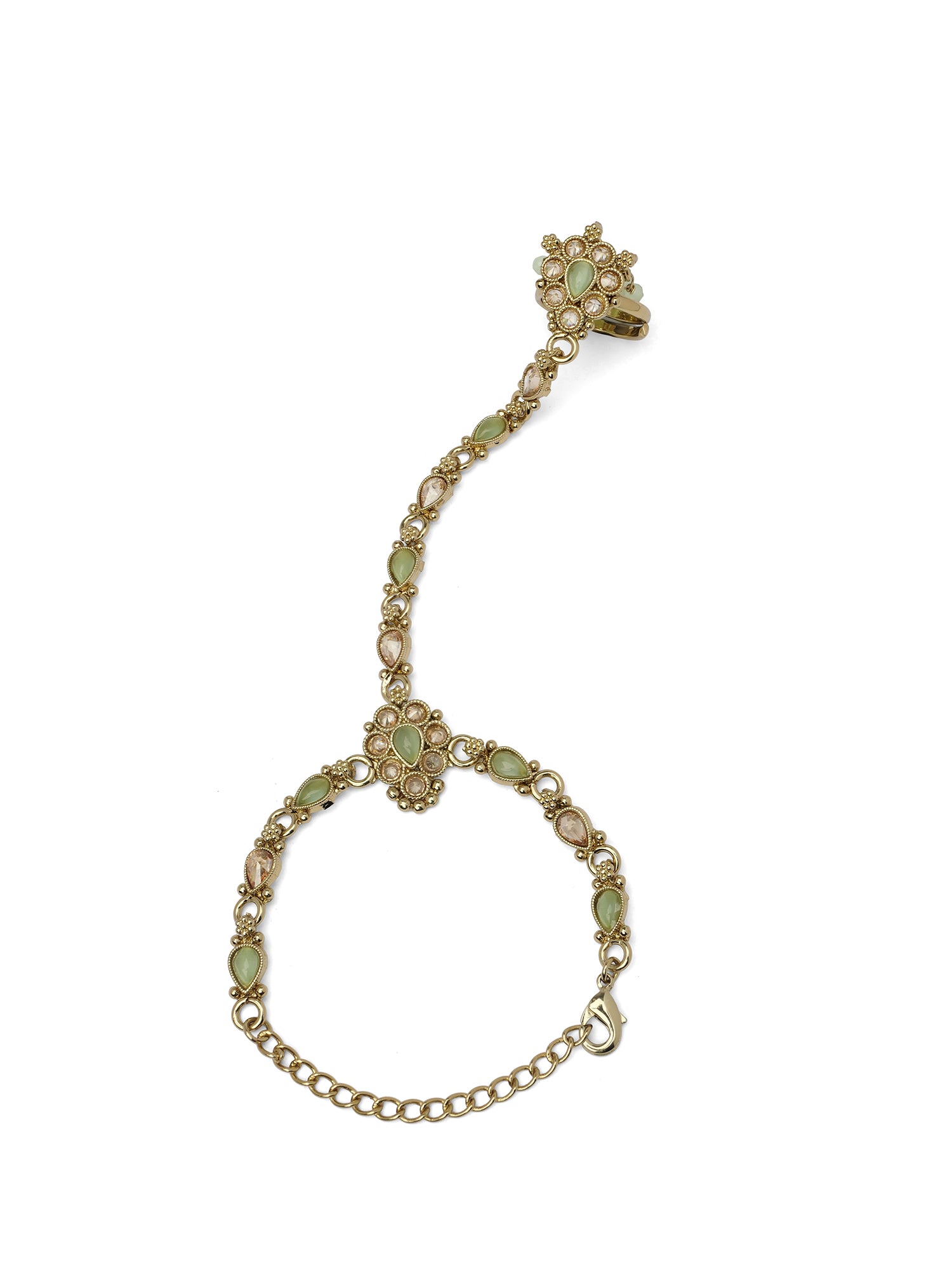 Reema Hand Chain in Mint