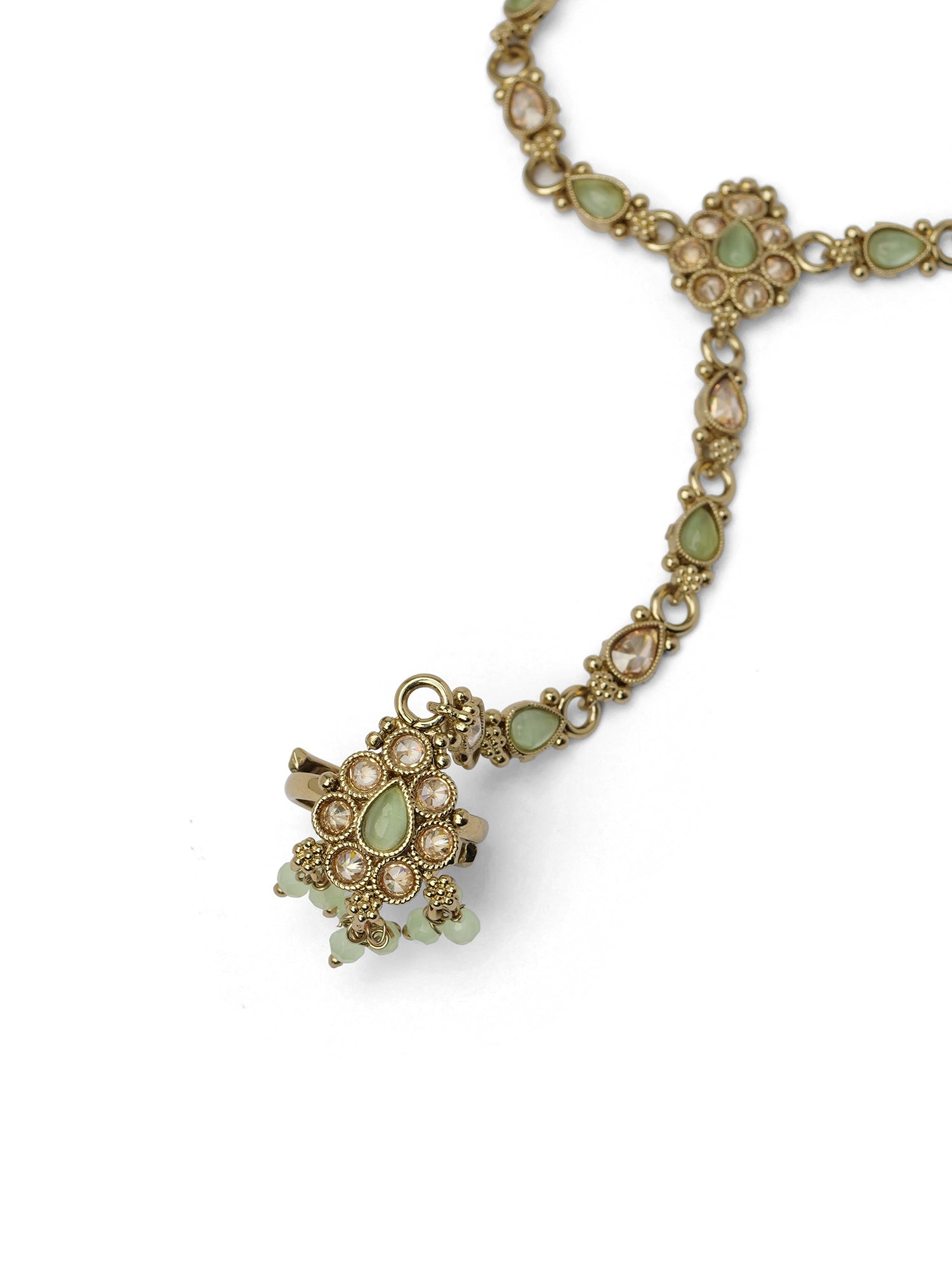 Reema Hand Chain in Mint
