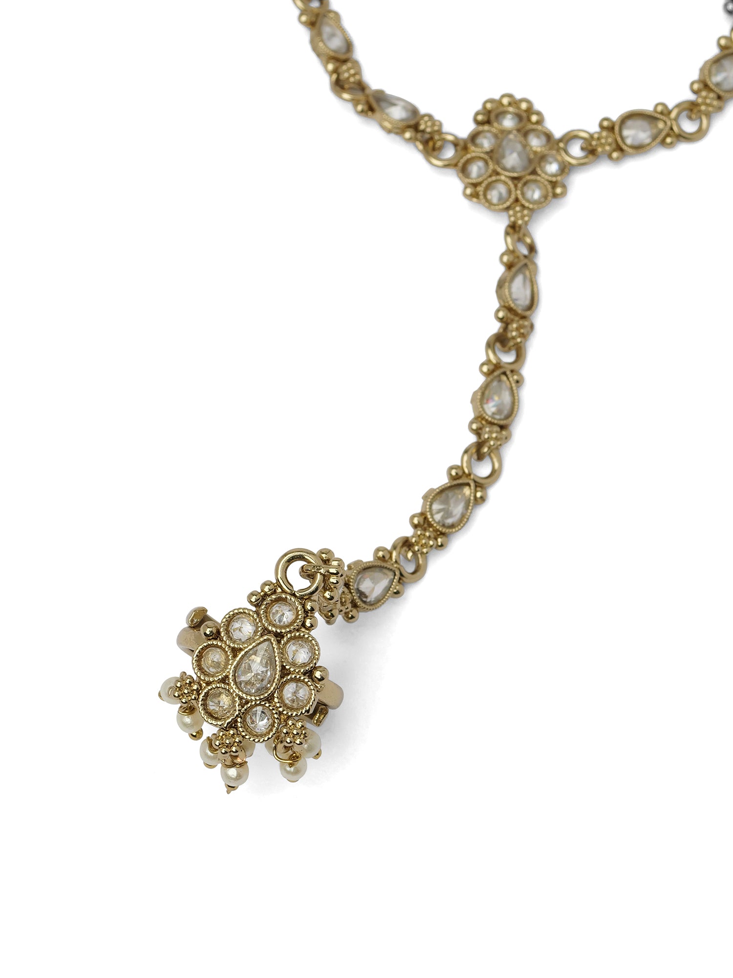 Reema Hand Chain in White