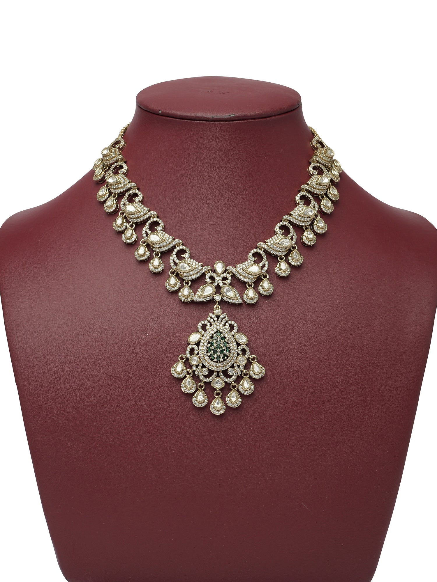 Rehana Necklace Set in Green