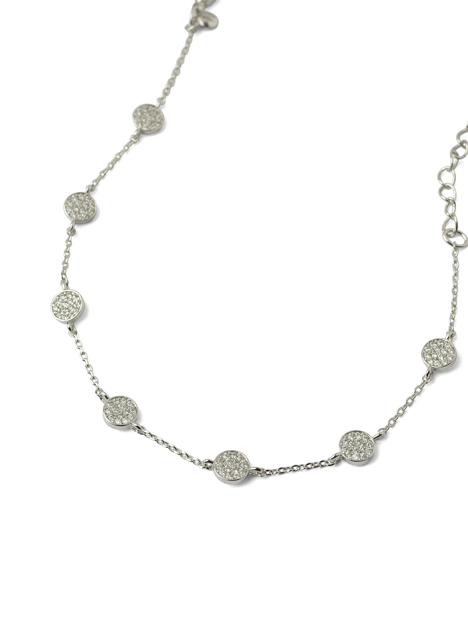 Reya Cubic Zirconia Bracelet in Rhodium