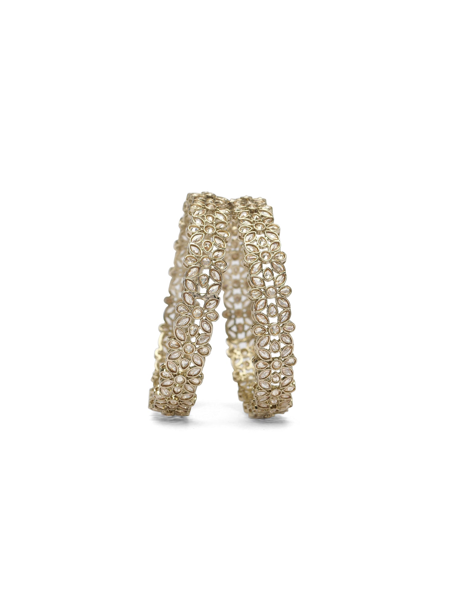 Ritu Kada Bangles in Champagne