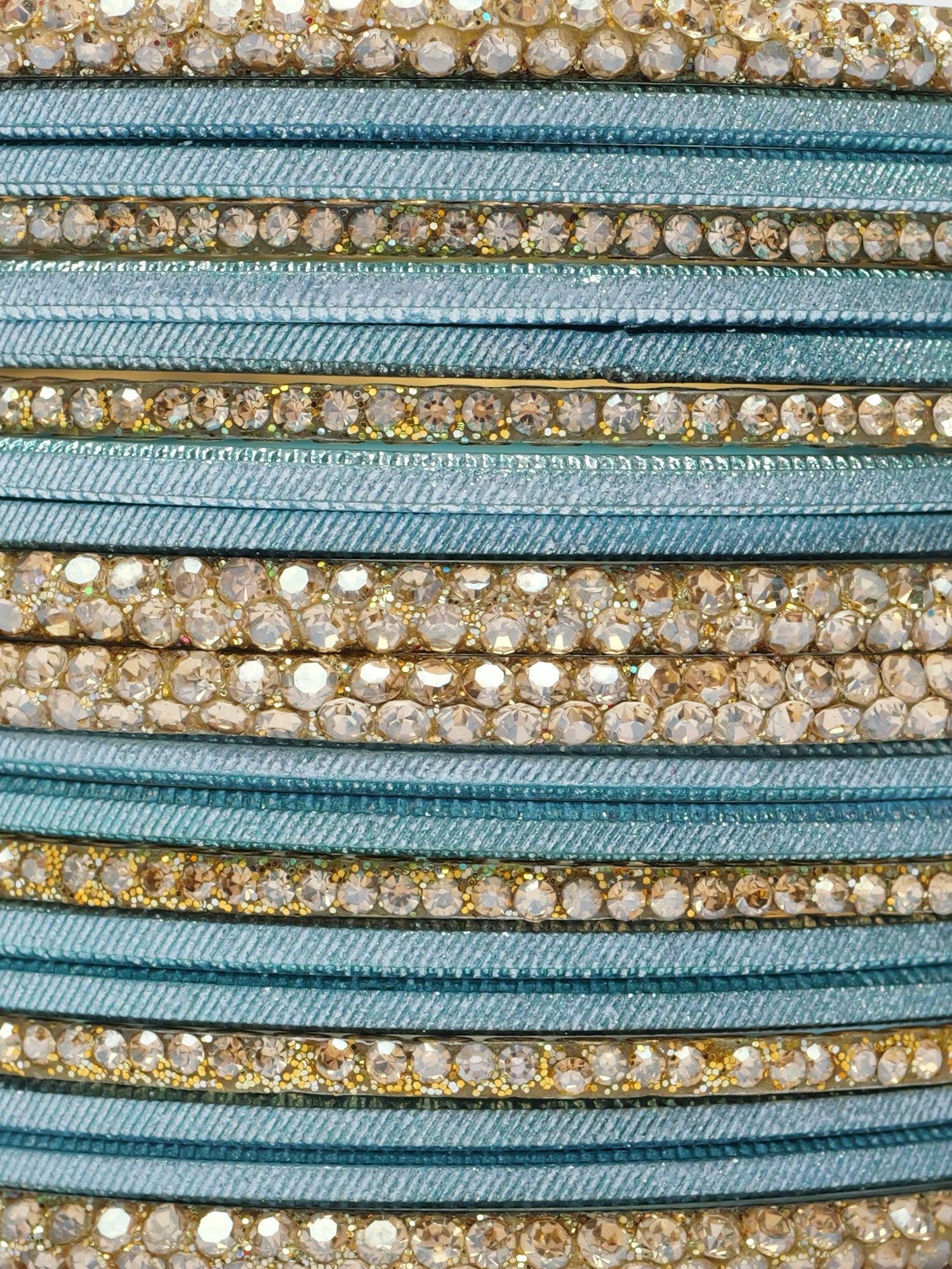 Riya Two Hand Bangle Set in Light Blue