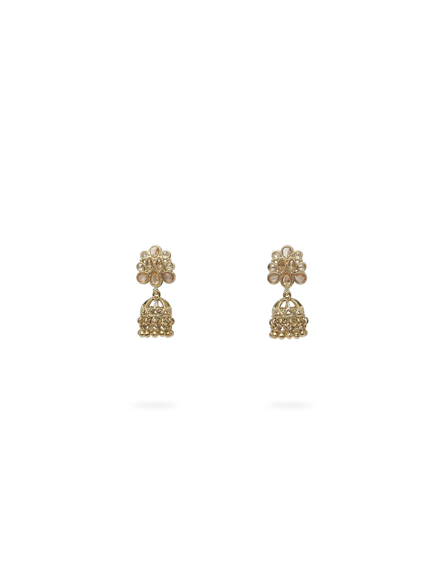 Roohi Necklace Set in Antique Gold