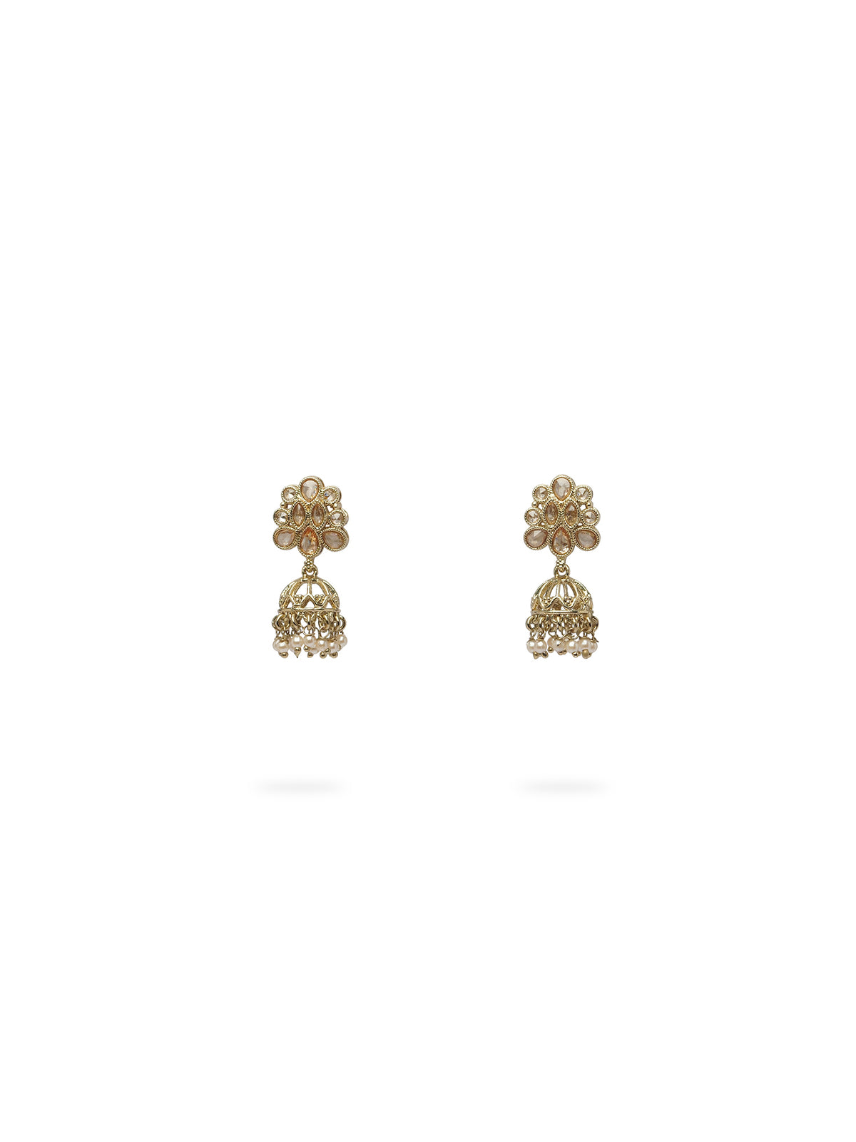 Roohi Necklace Set in Champagne