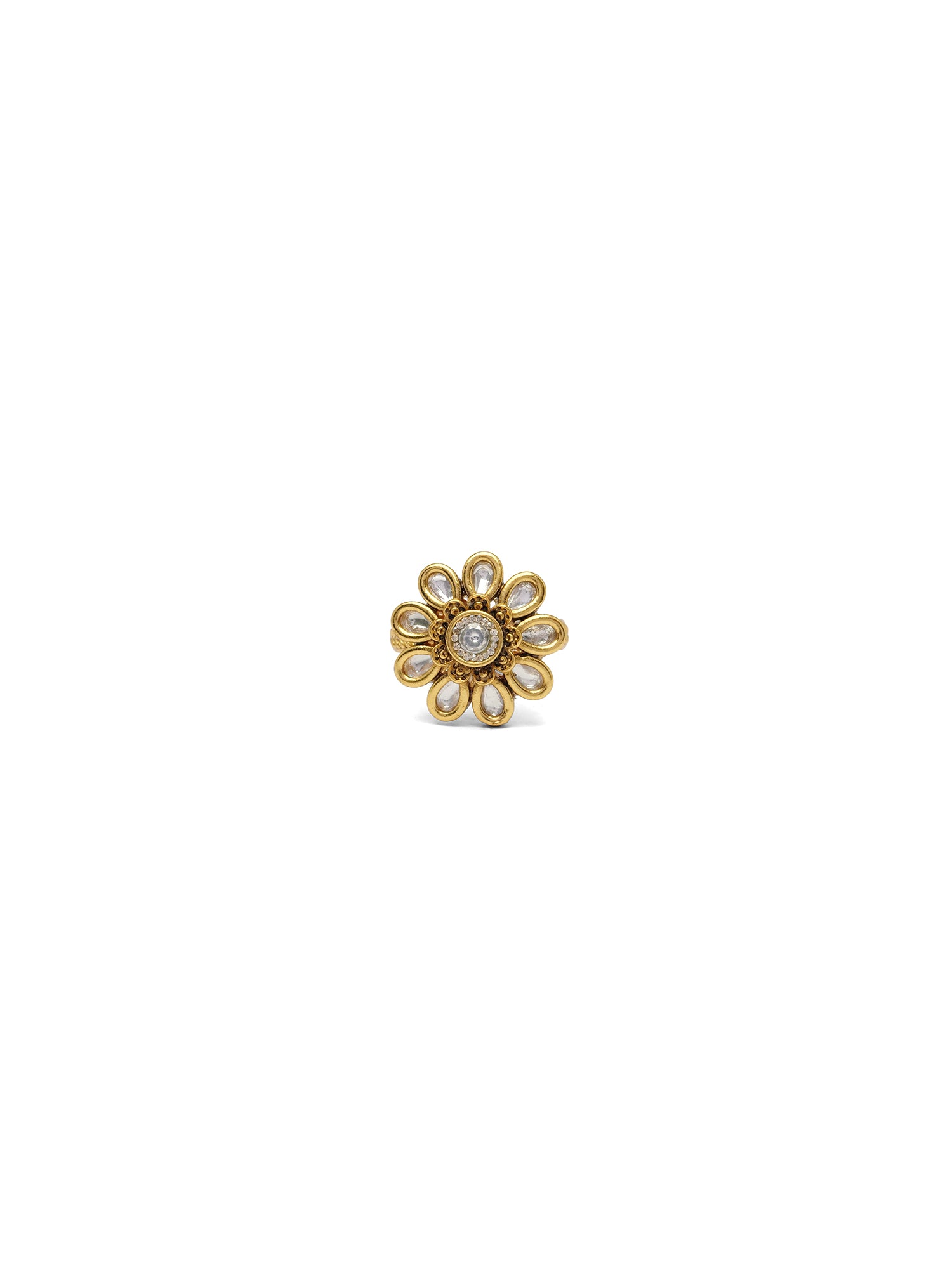 Roshani Classic Ring in White