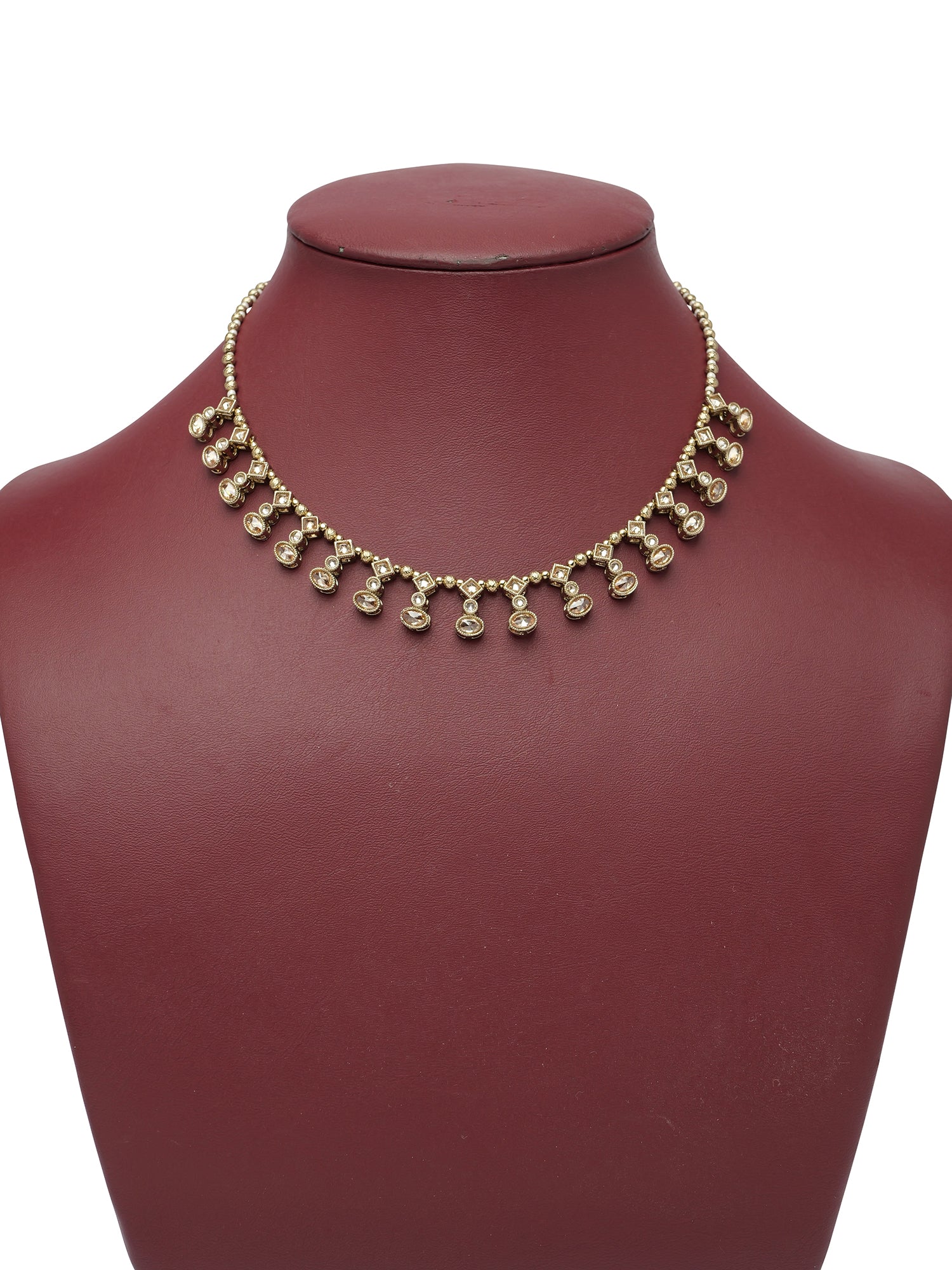 Ruhina Necklace Set in Champagne