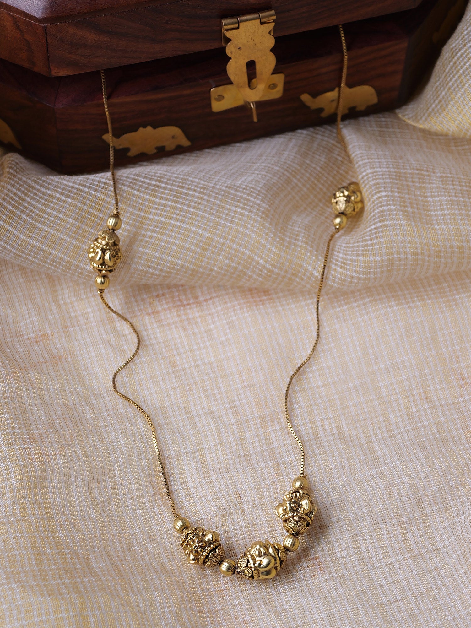 Rutvi Gold Ball Chain