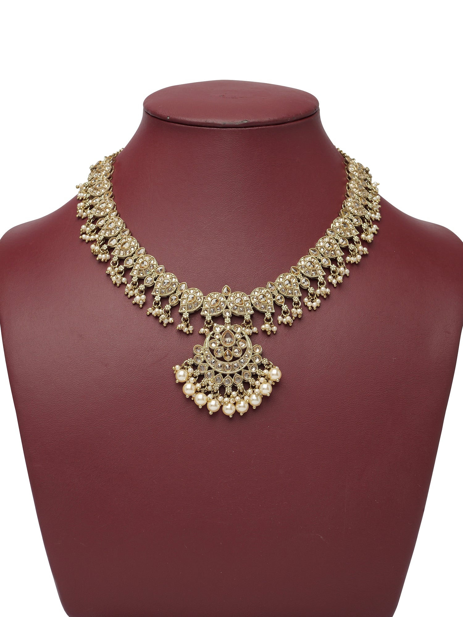 Saanvi Necklace Set in Champagne