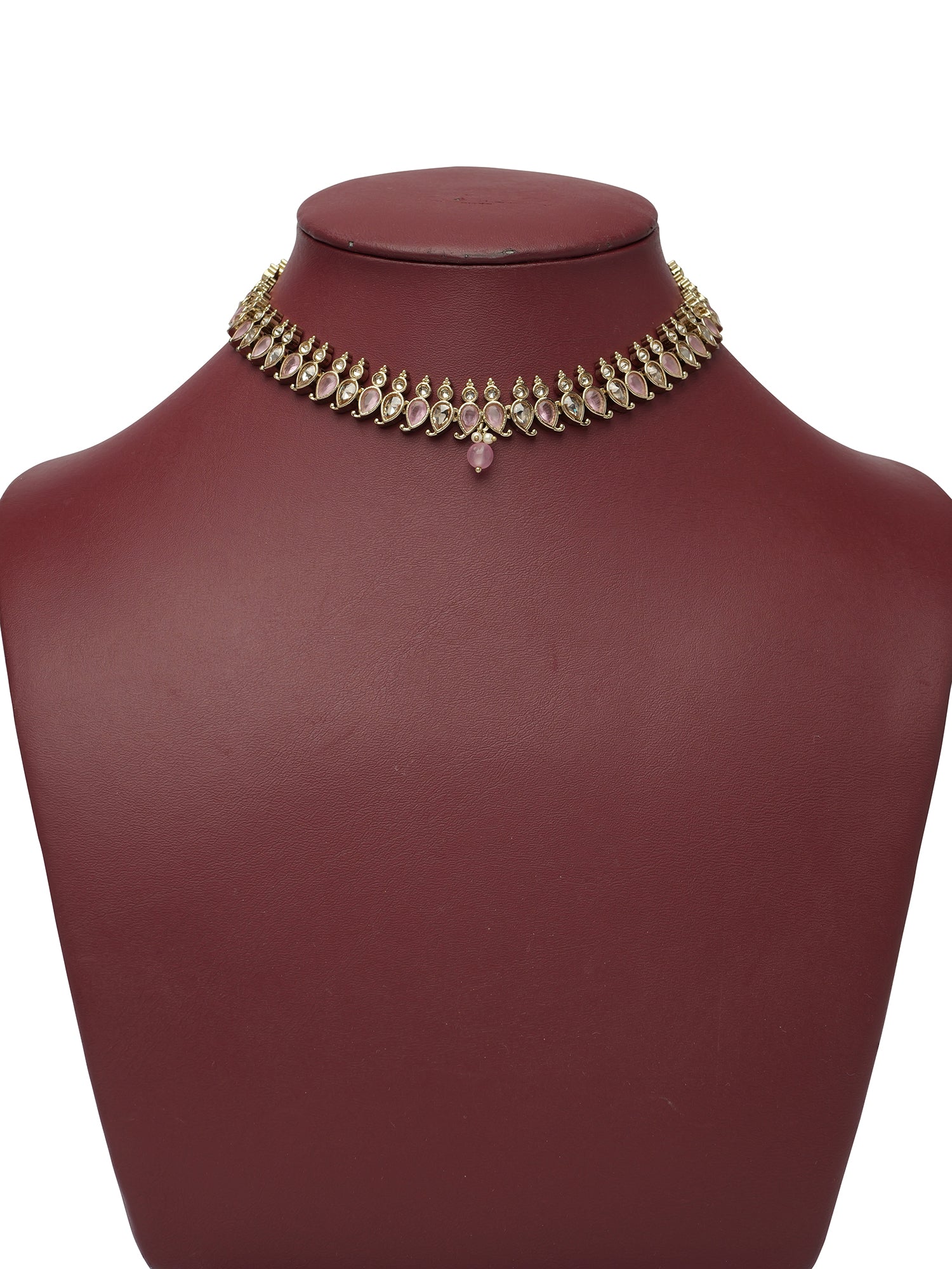 Sahana Necklace Set in Light Pink