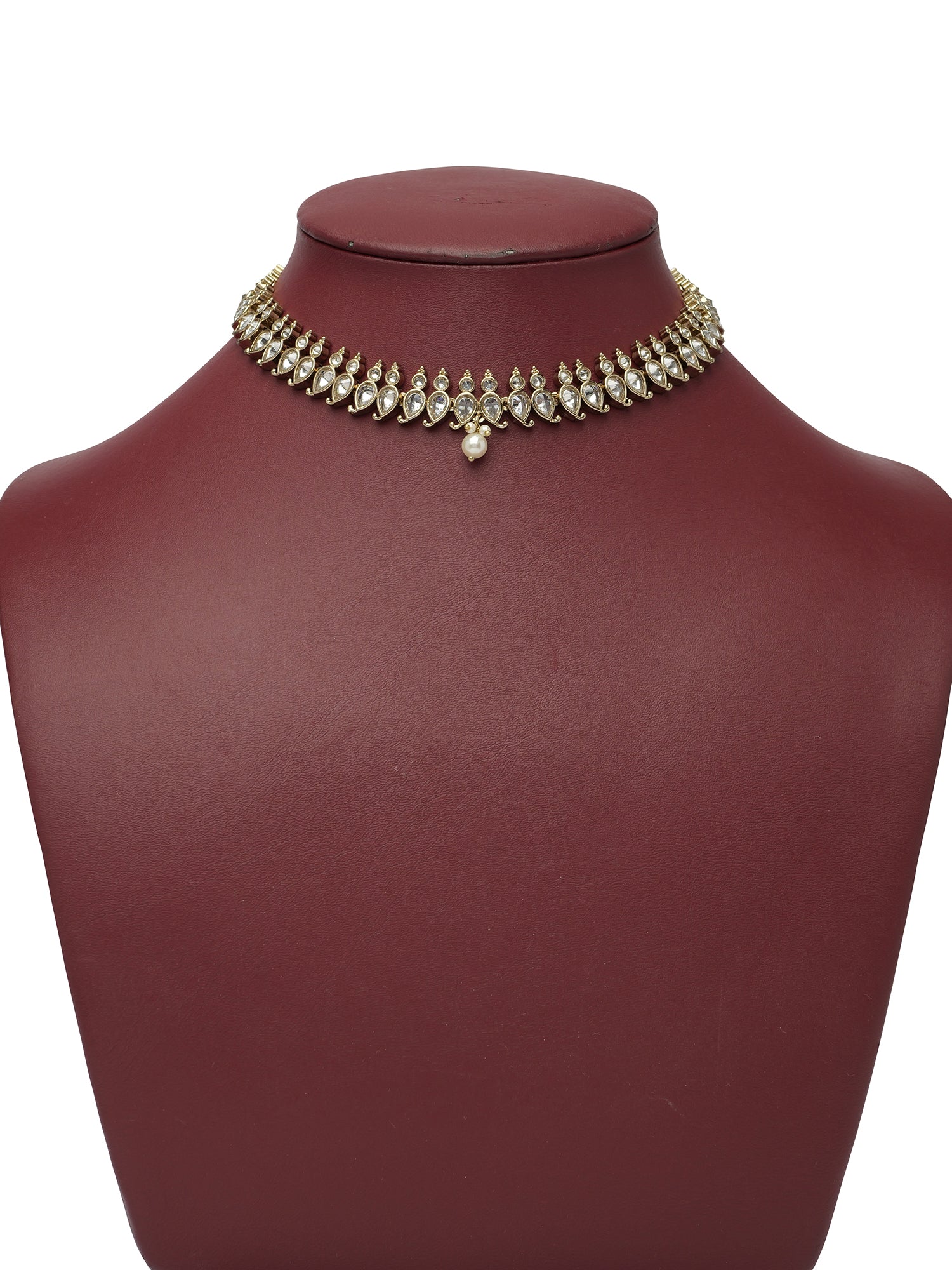 Sahana Necklace Set in White