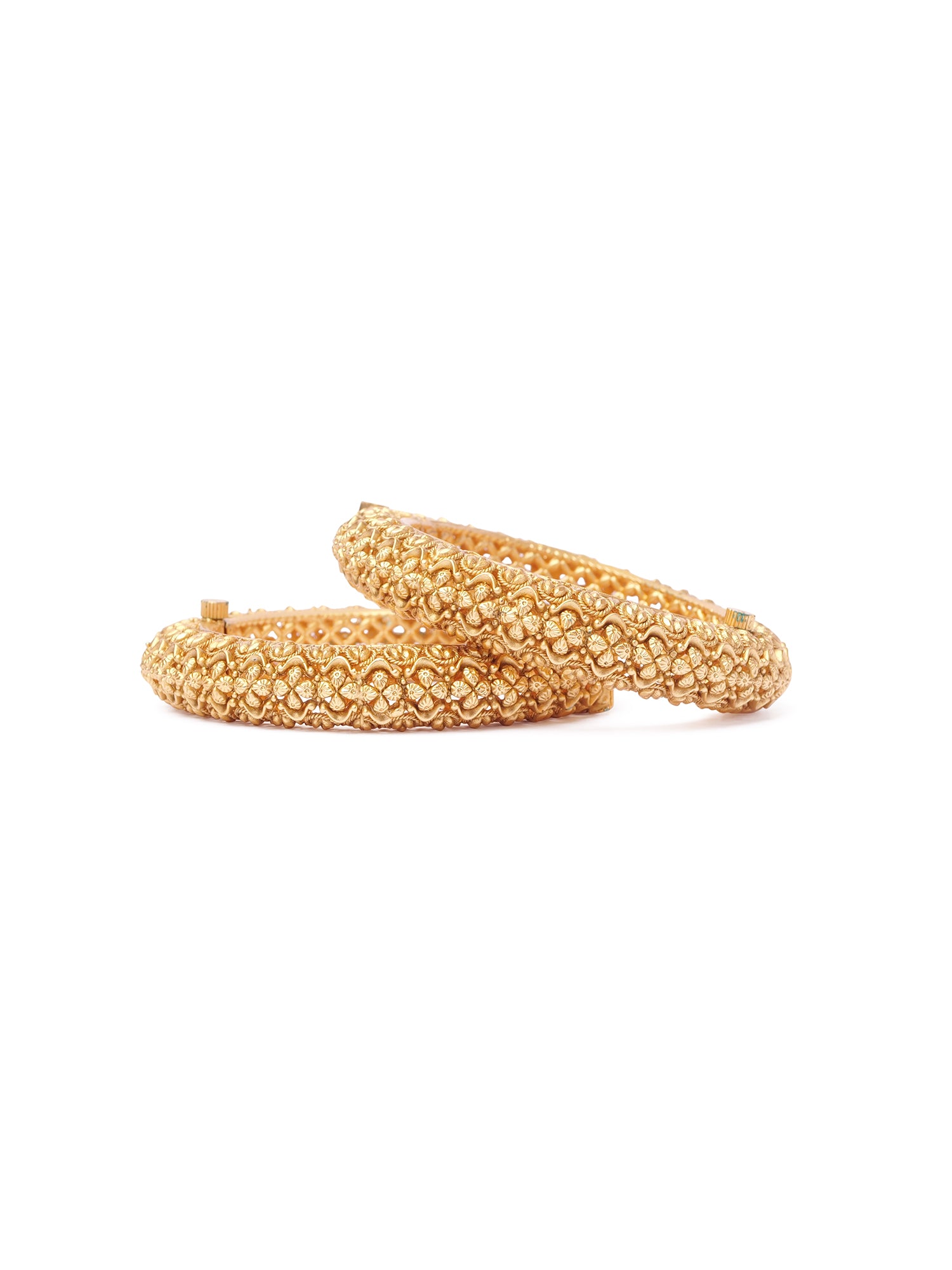 Ziya Classic Kada Bangles in Champagne