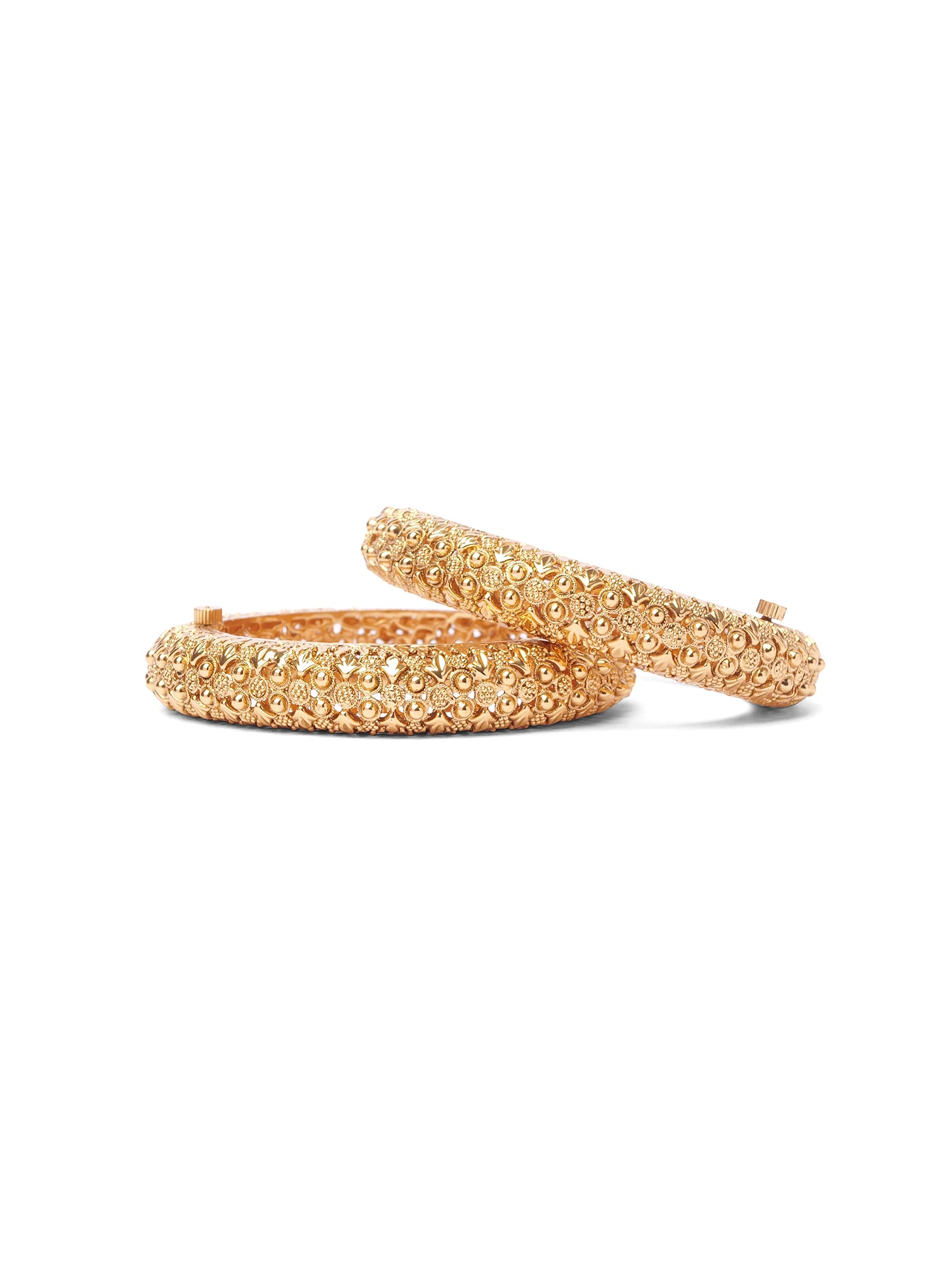 Saheli Classic Kada Bangles in Champagne