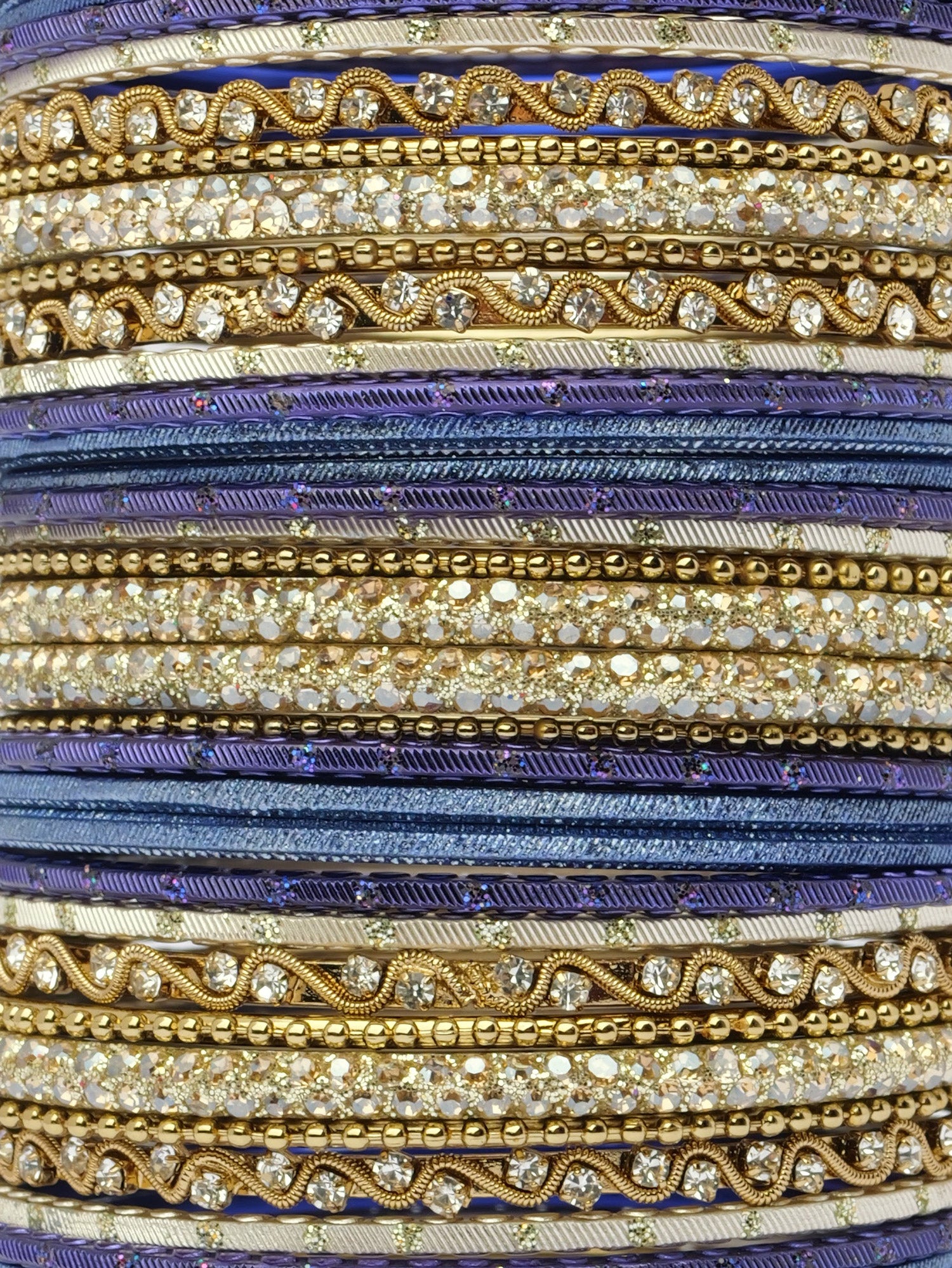 Sameera Two Hand Bangle Set in Navy