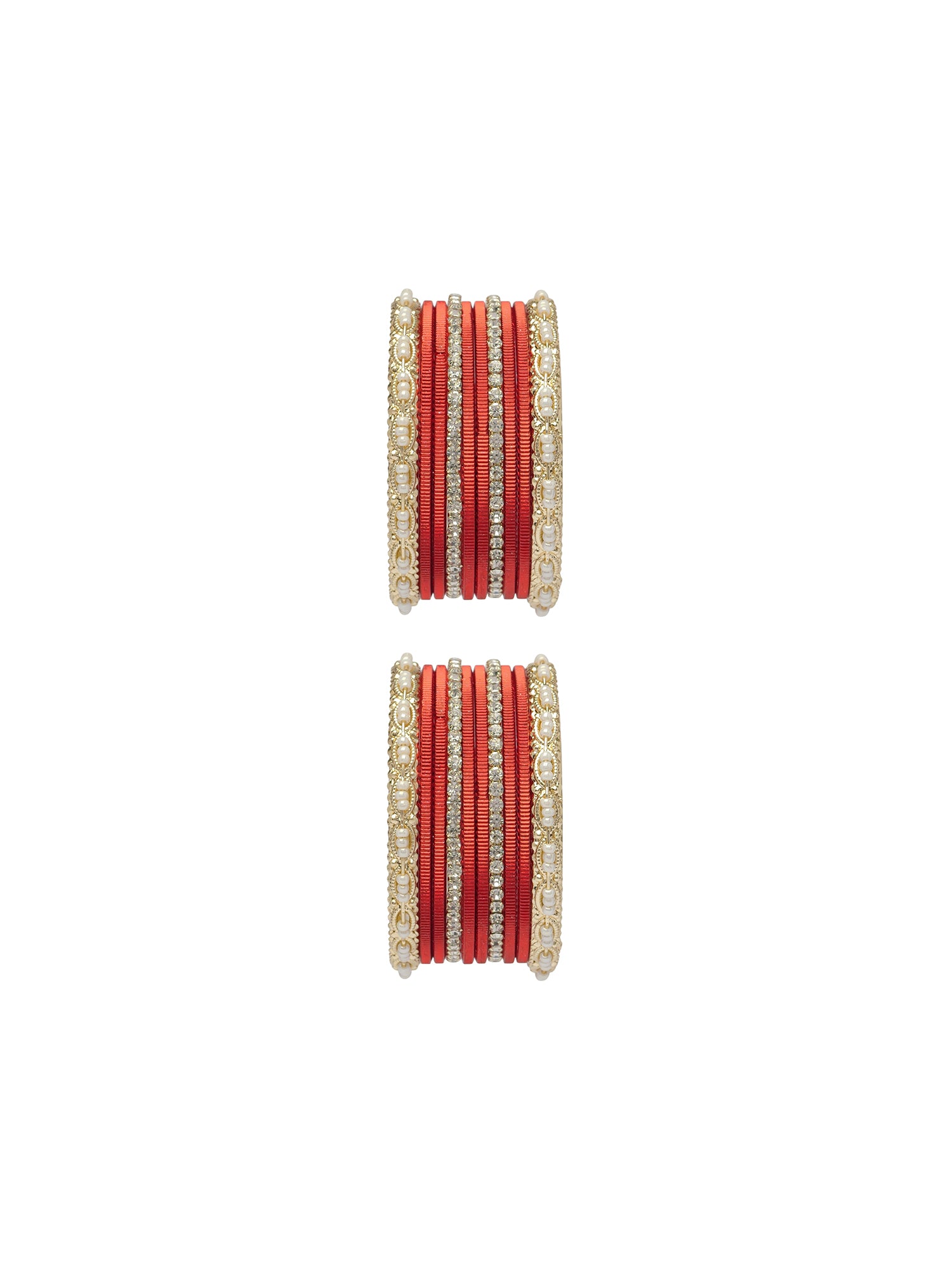 Sana Children's Bangle Set in Red