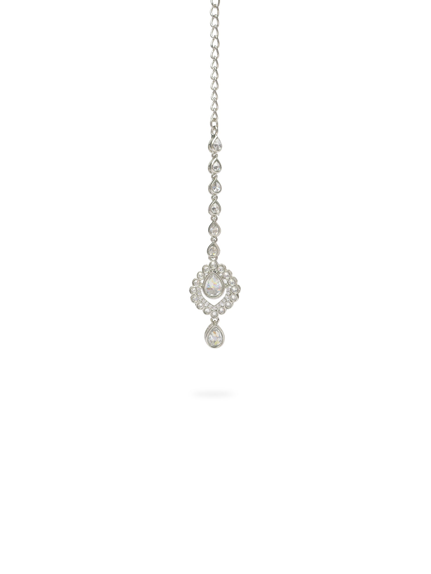 Sapna Maang Tikka in Rhodium