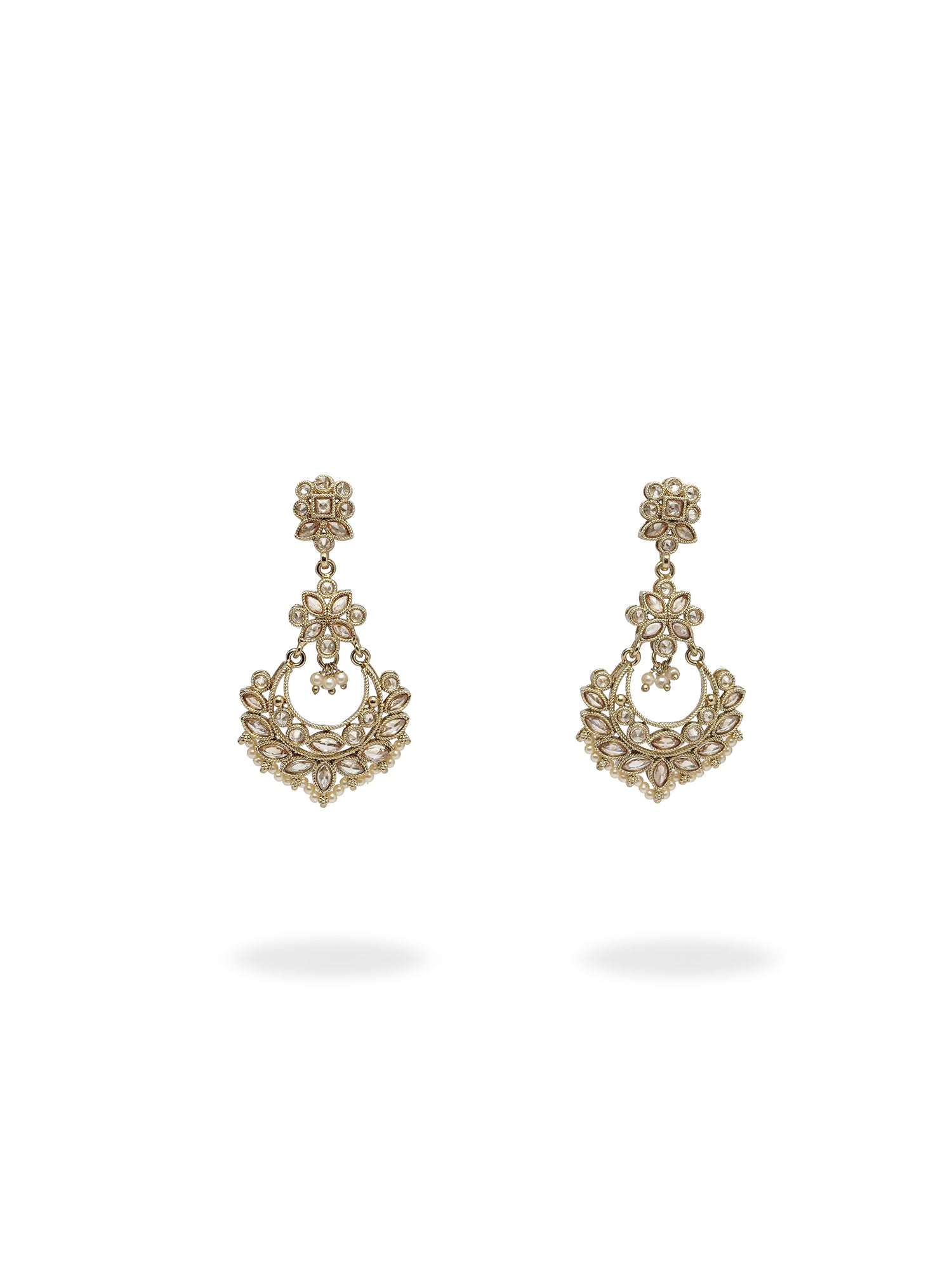 Sara Long Earrings in Champagne