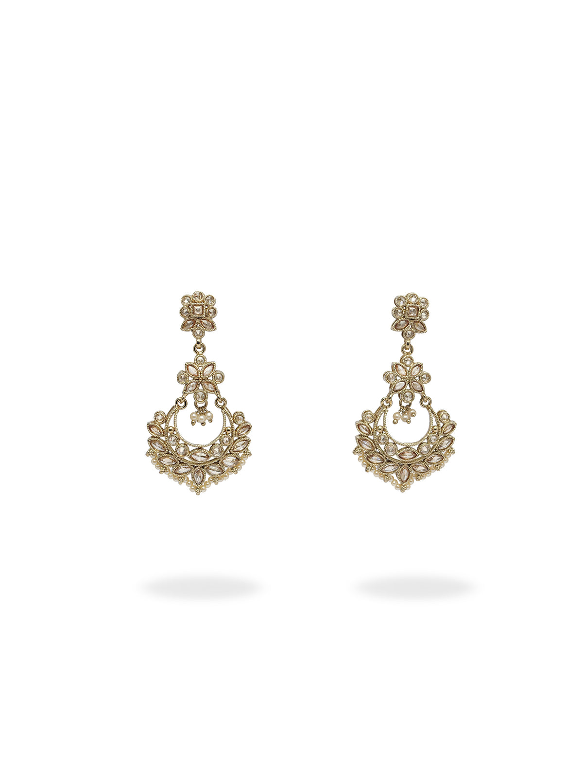 Sara Long Earrings in Champagne