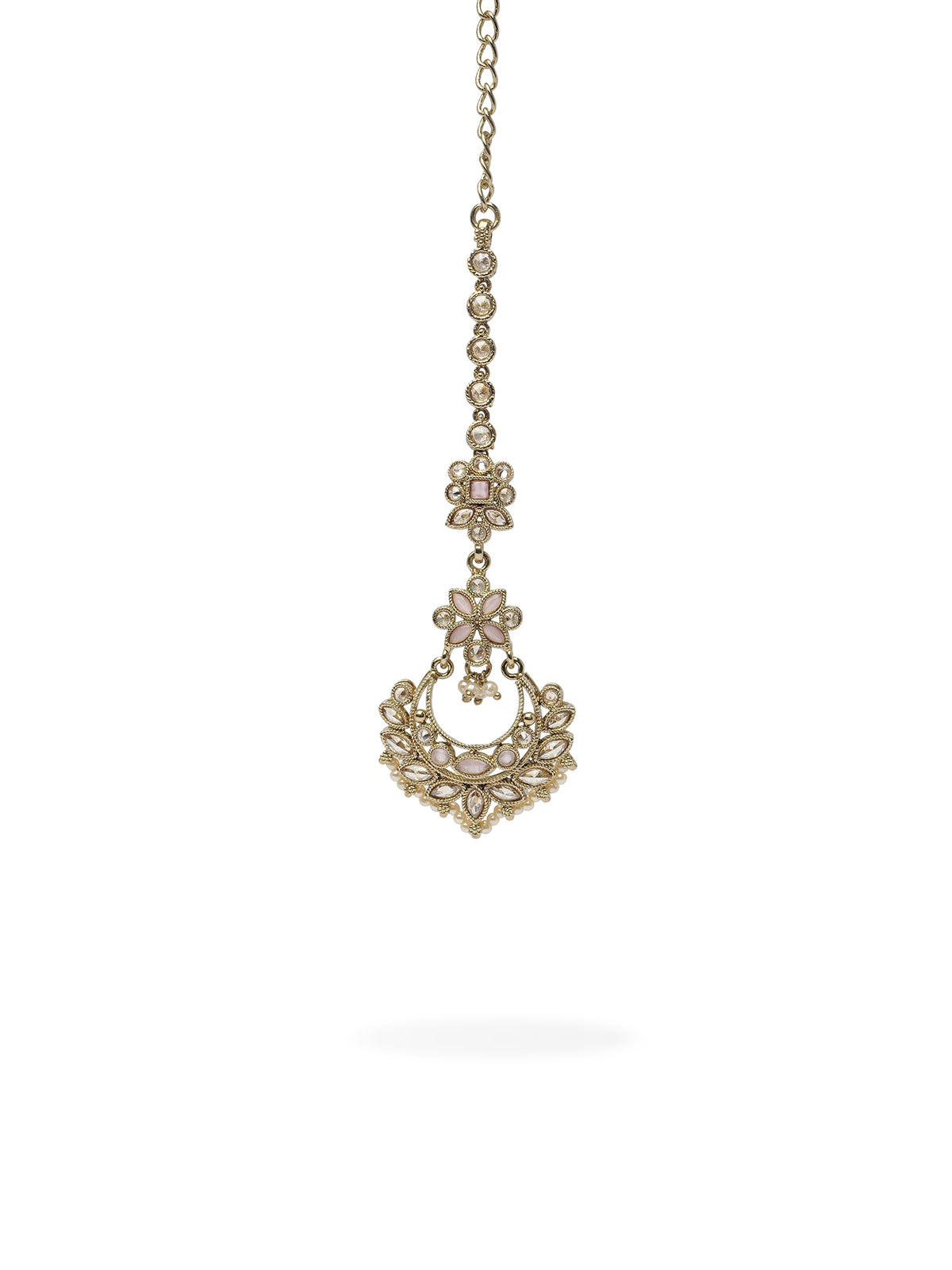 Sara Maang Tikka in Light Pink