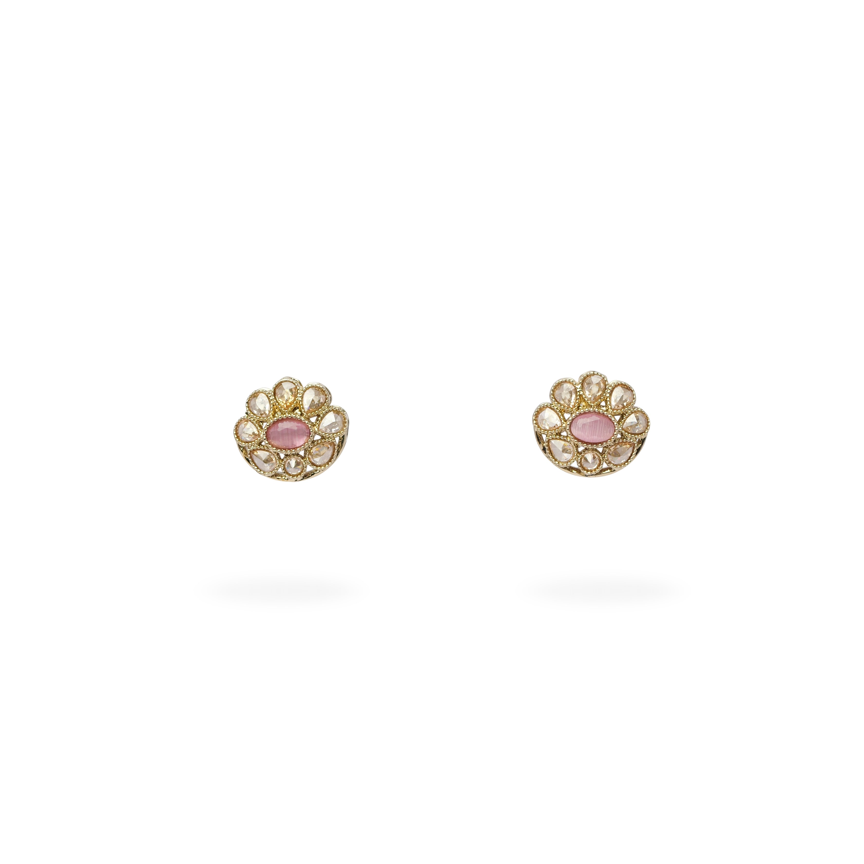 Sasha Ear Studs in Pink