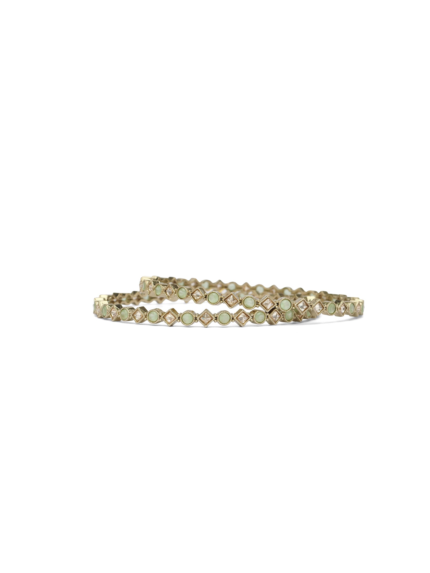 Sehani Kada Bangles in Mint