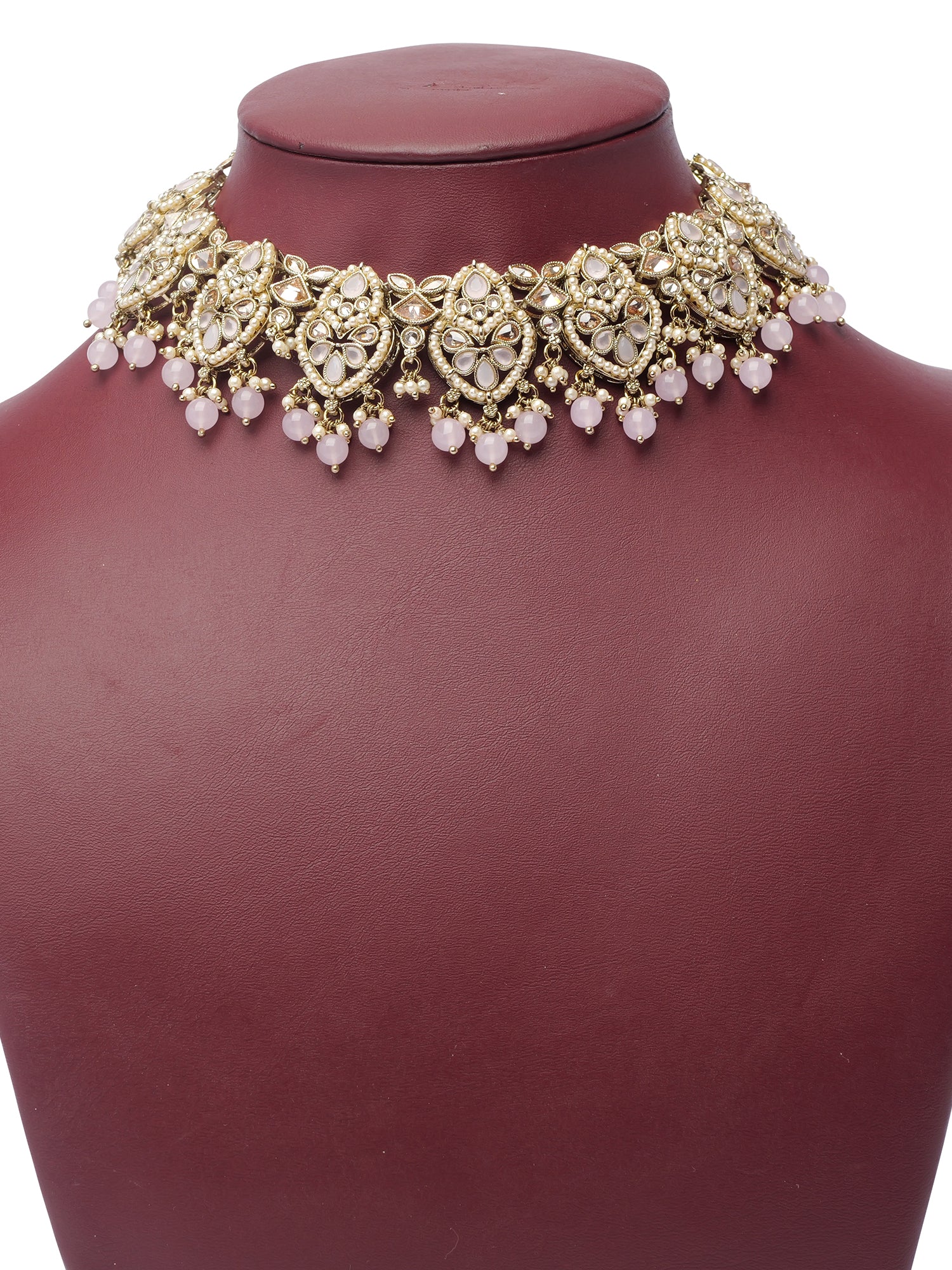 Shalina Necklace Set in Light Pink