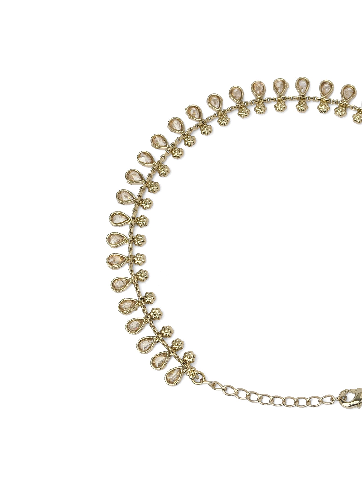 Shamila Anklet in Champagne