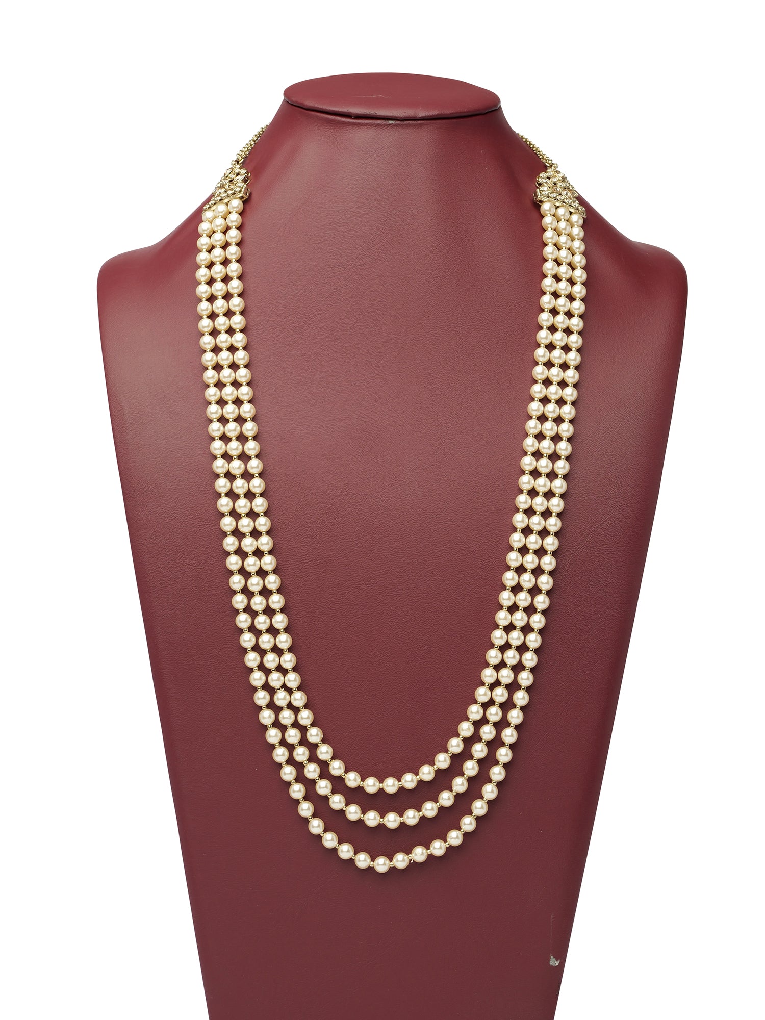 Sheena Cream Pearl Layered Long Chain