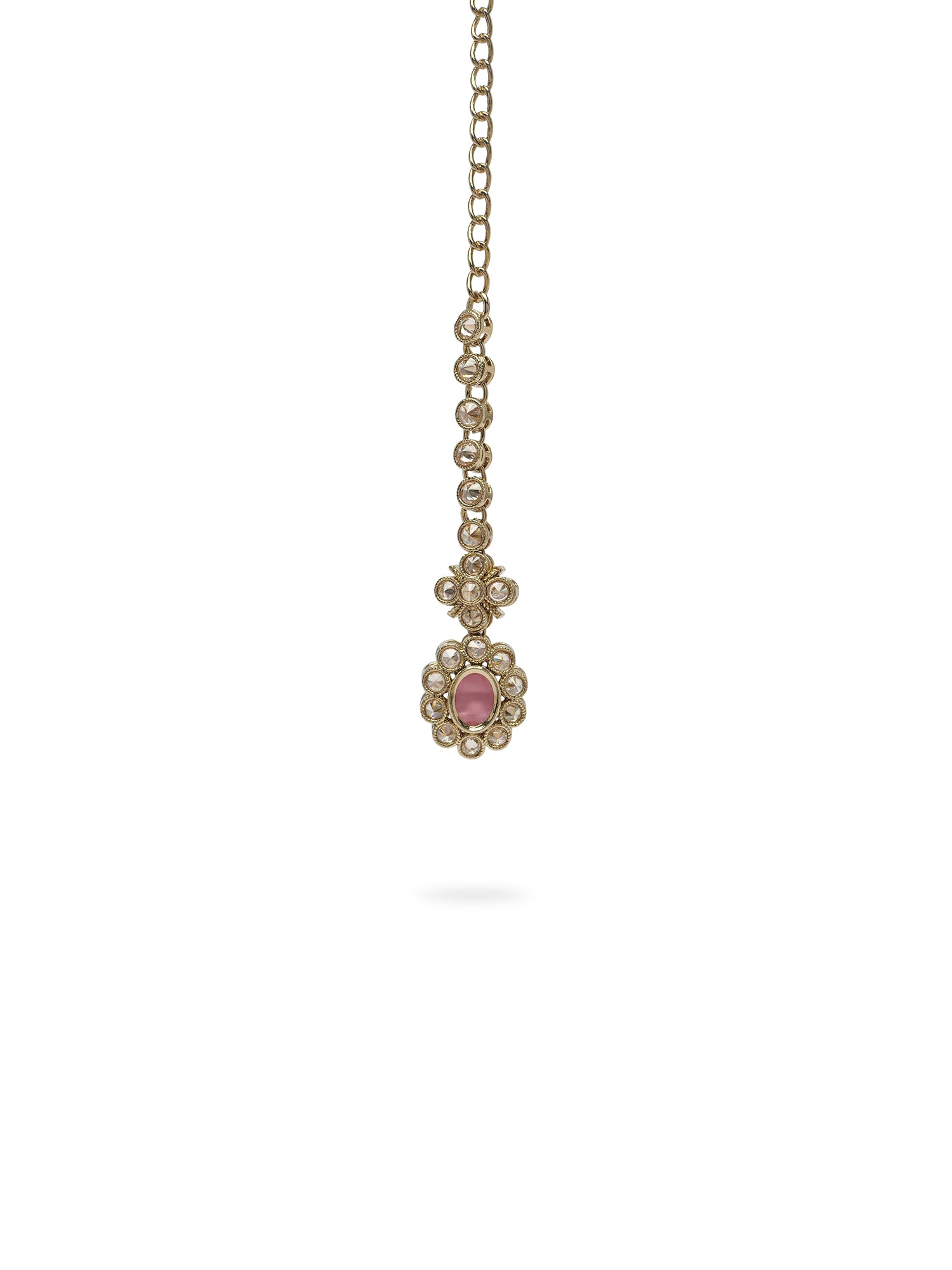 Shruti Maang Tikka in Pink