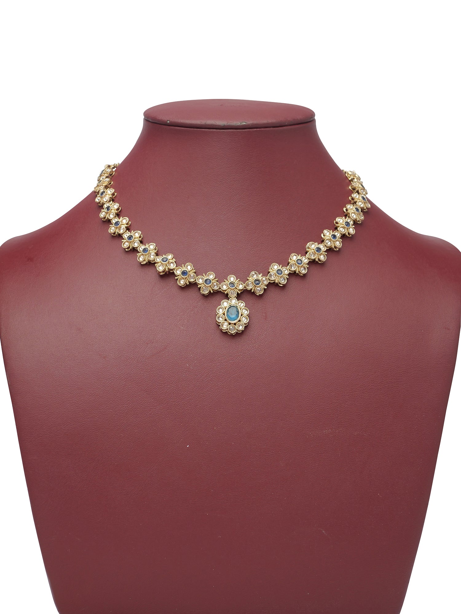 Shruti Necklace Set in Blue