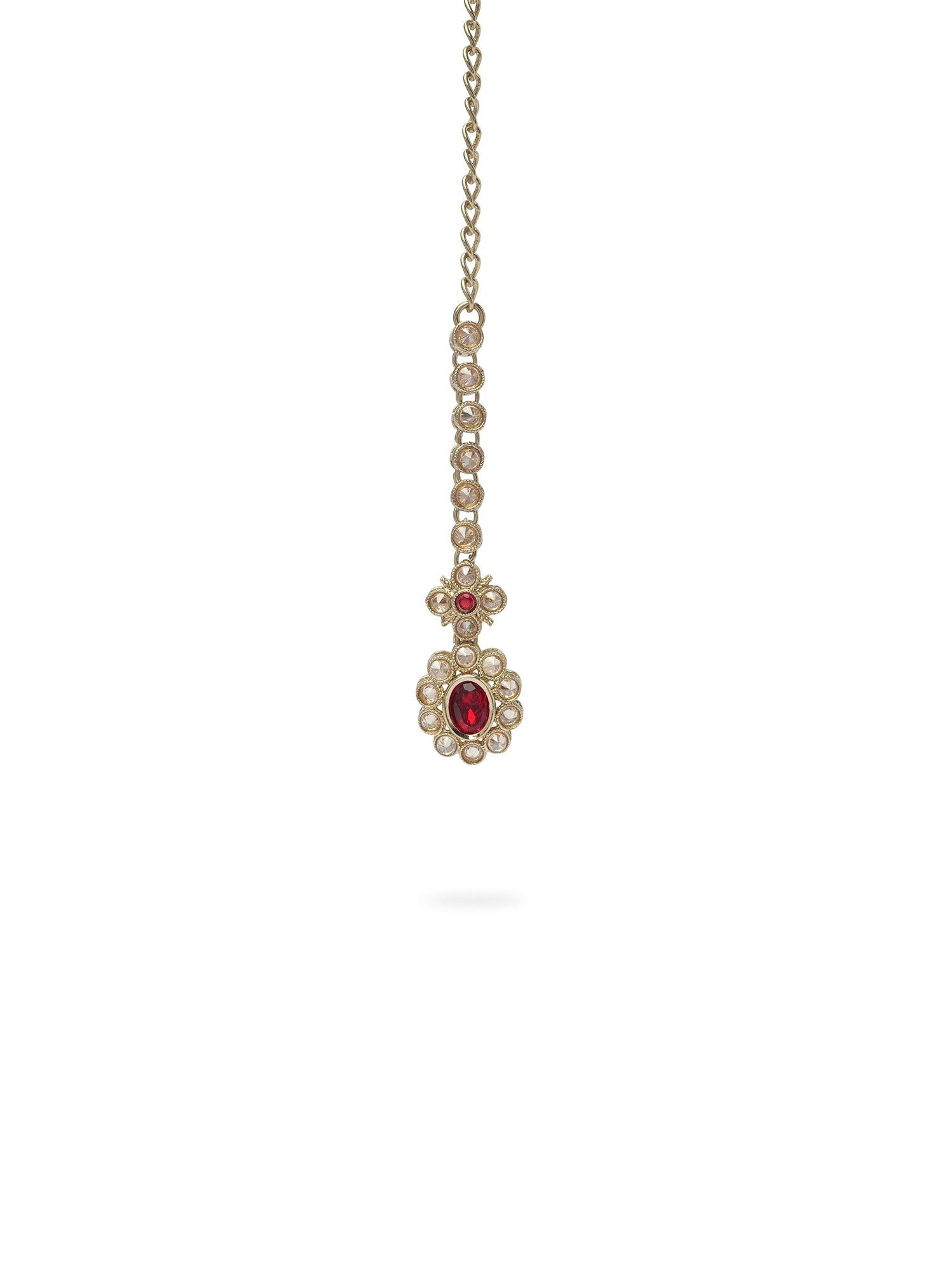 Shruti Necklace Set in Maroon