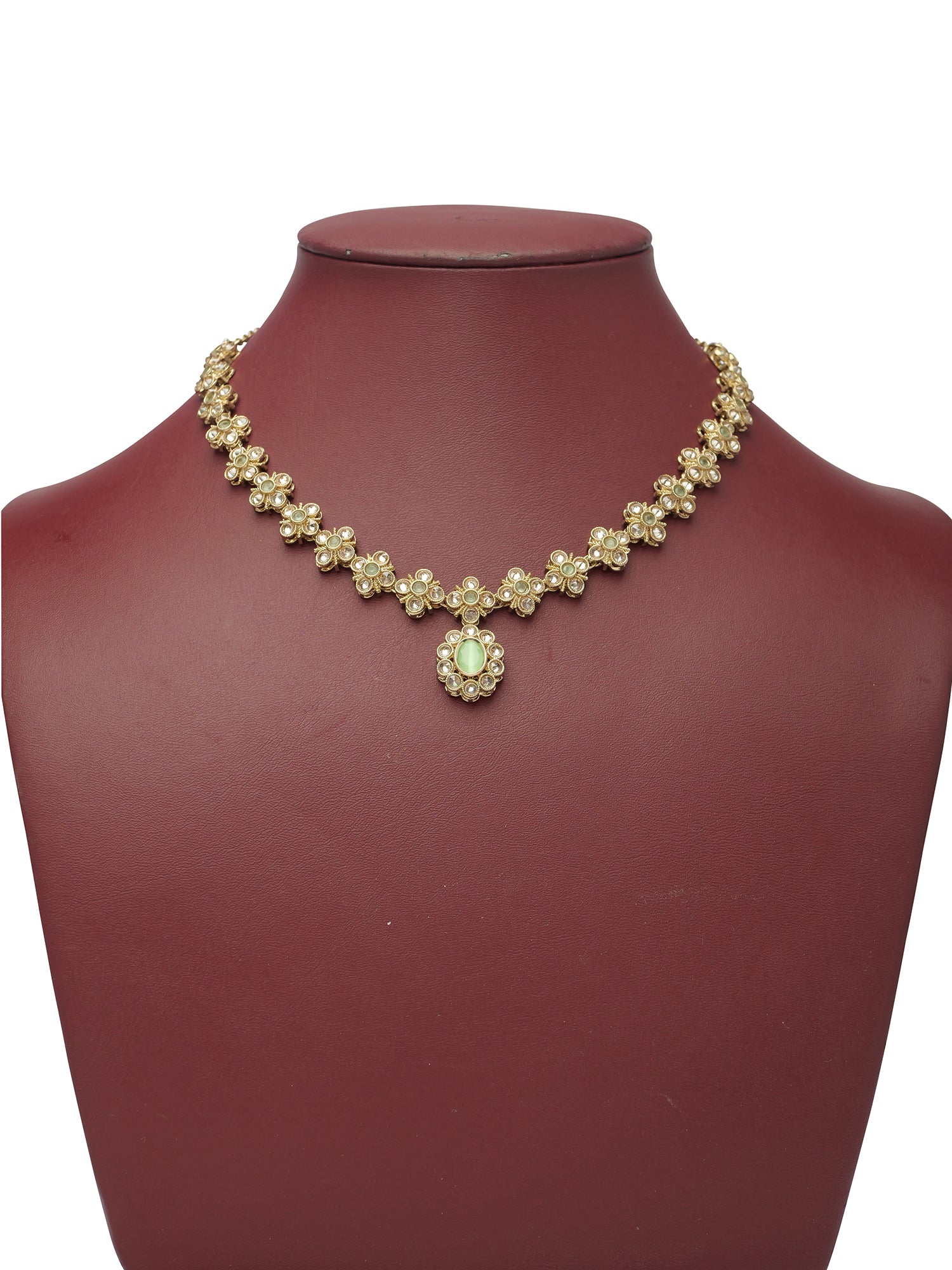 Shruti Necklace Set in Mint