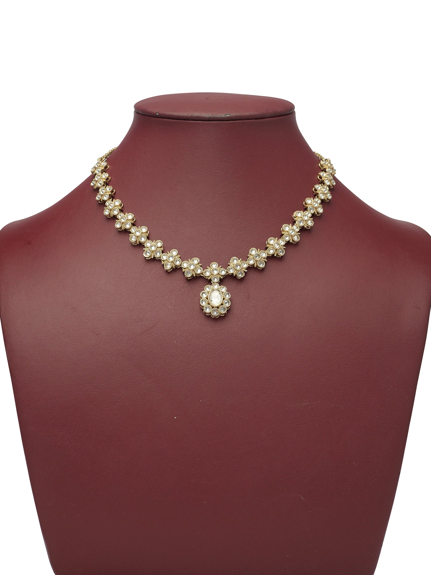 Shruti Necklace Set in White