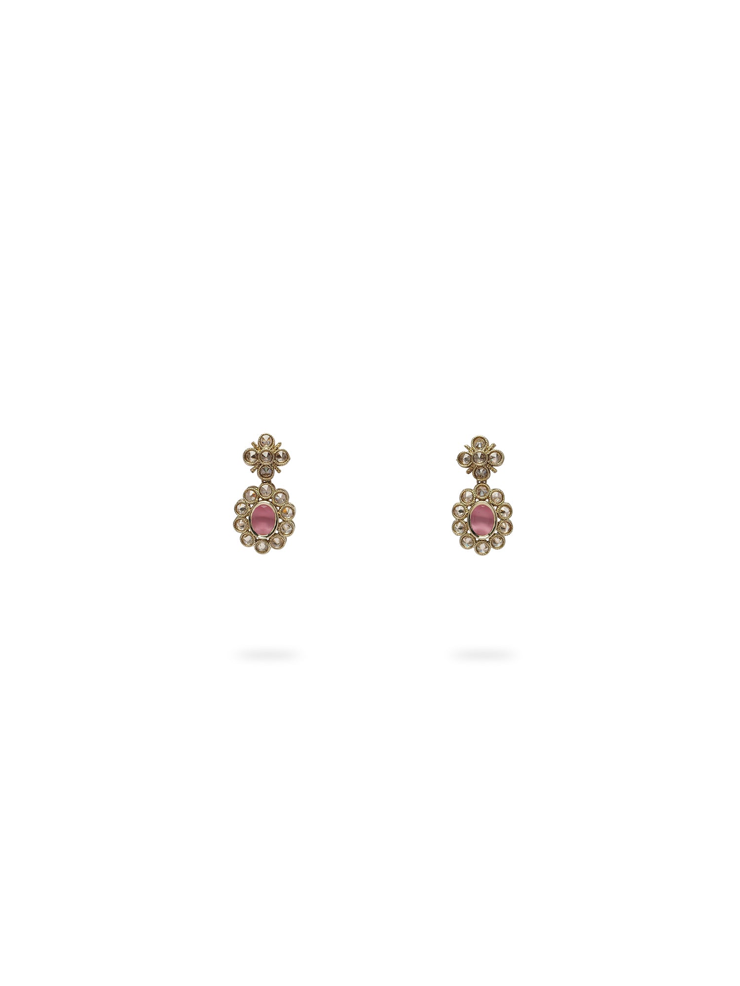 Shruti Small Earrings in Light Pink